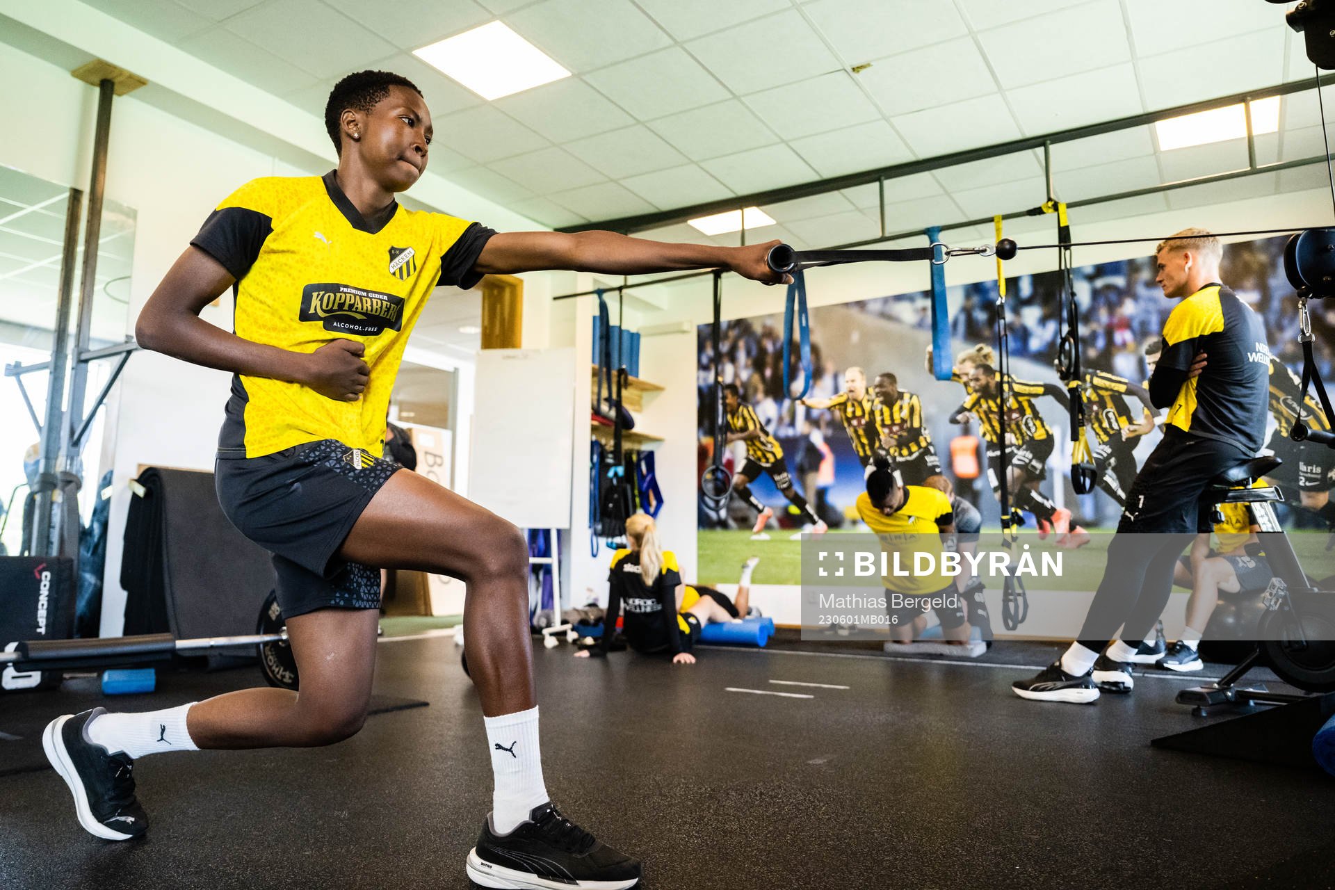 Aisha Masaka i gymmet