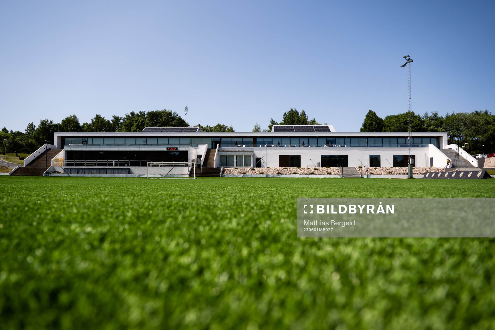 Gothia Park Academy under ett reportage med Häcken den 1 juni 2023 i Göteborg. 