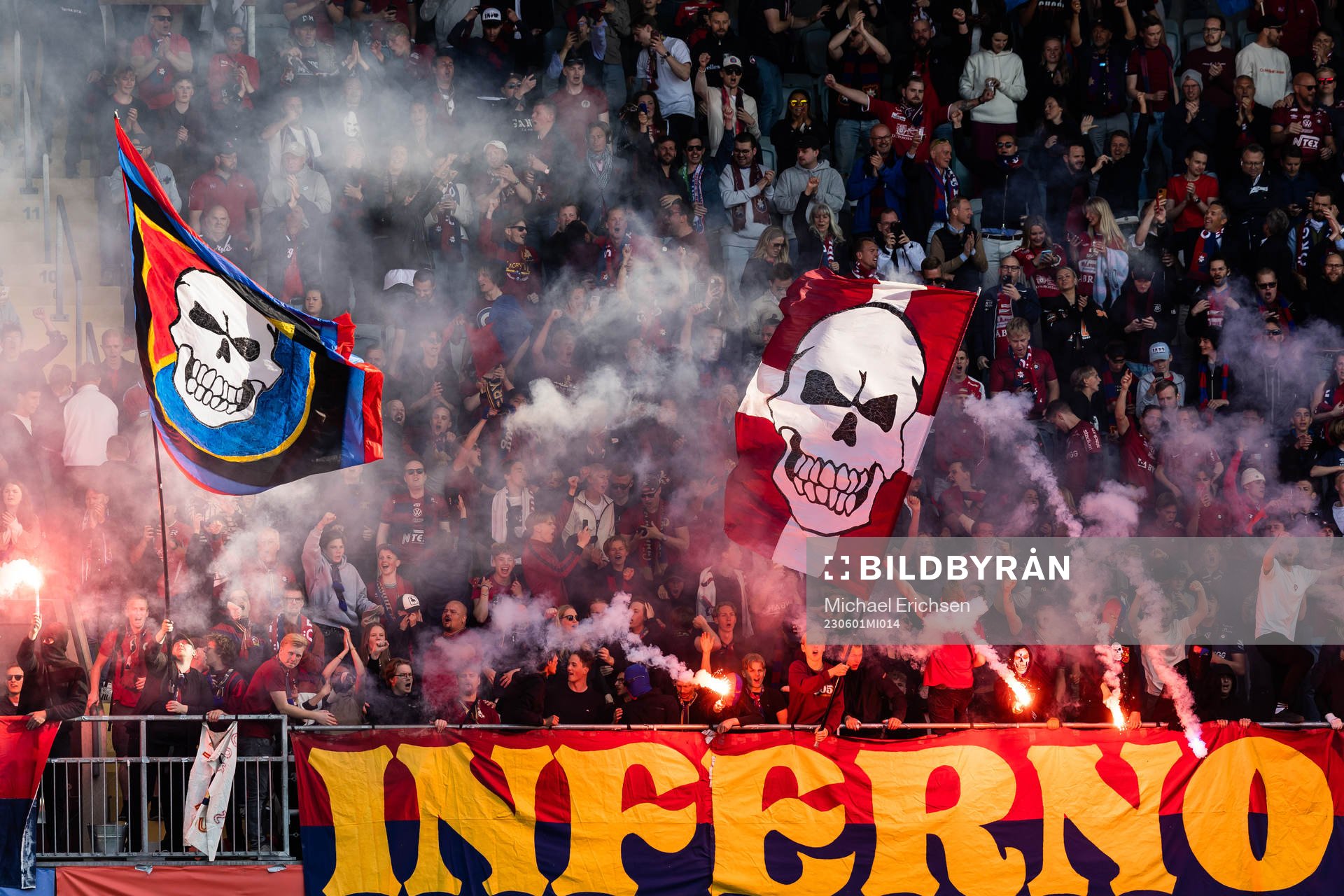 Örgrytes supportrar jublar