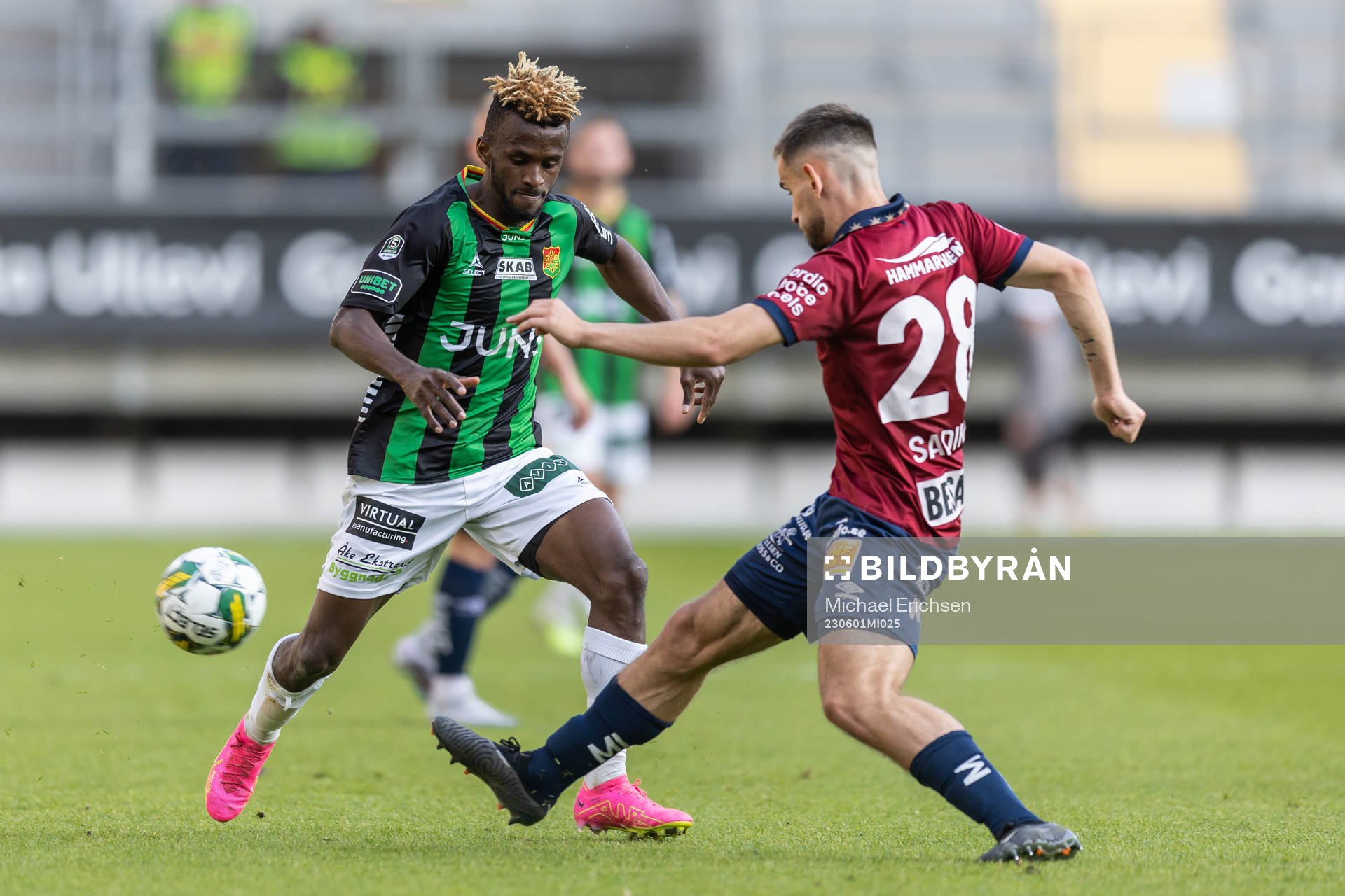 GAISs Richard Emeka Friday och Örgrytes Erion Sadiku