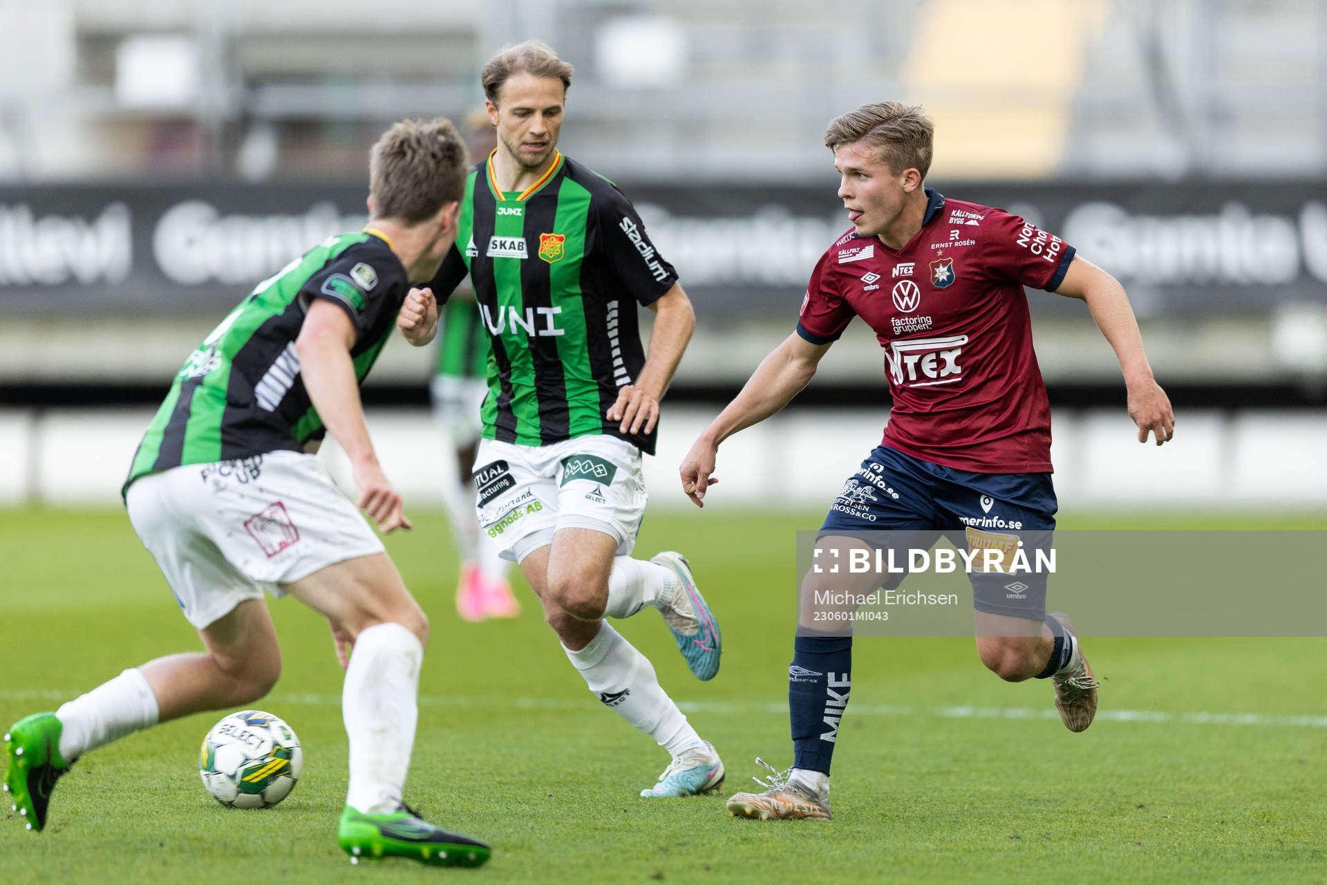 GAIS Gustav Lundgren och Robin Frej mot Örgrytes Isak