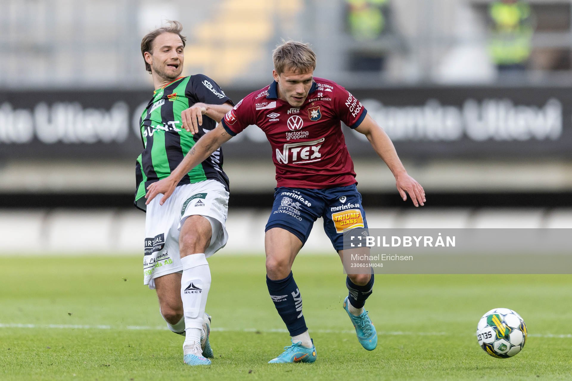 GAIS Gustav Lundgren och Örgrytes Hampus Dahlqvist