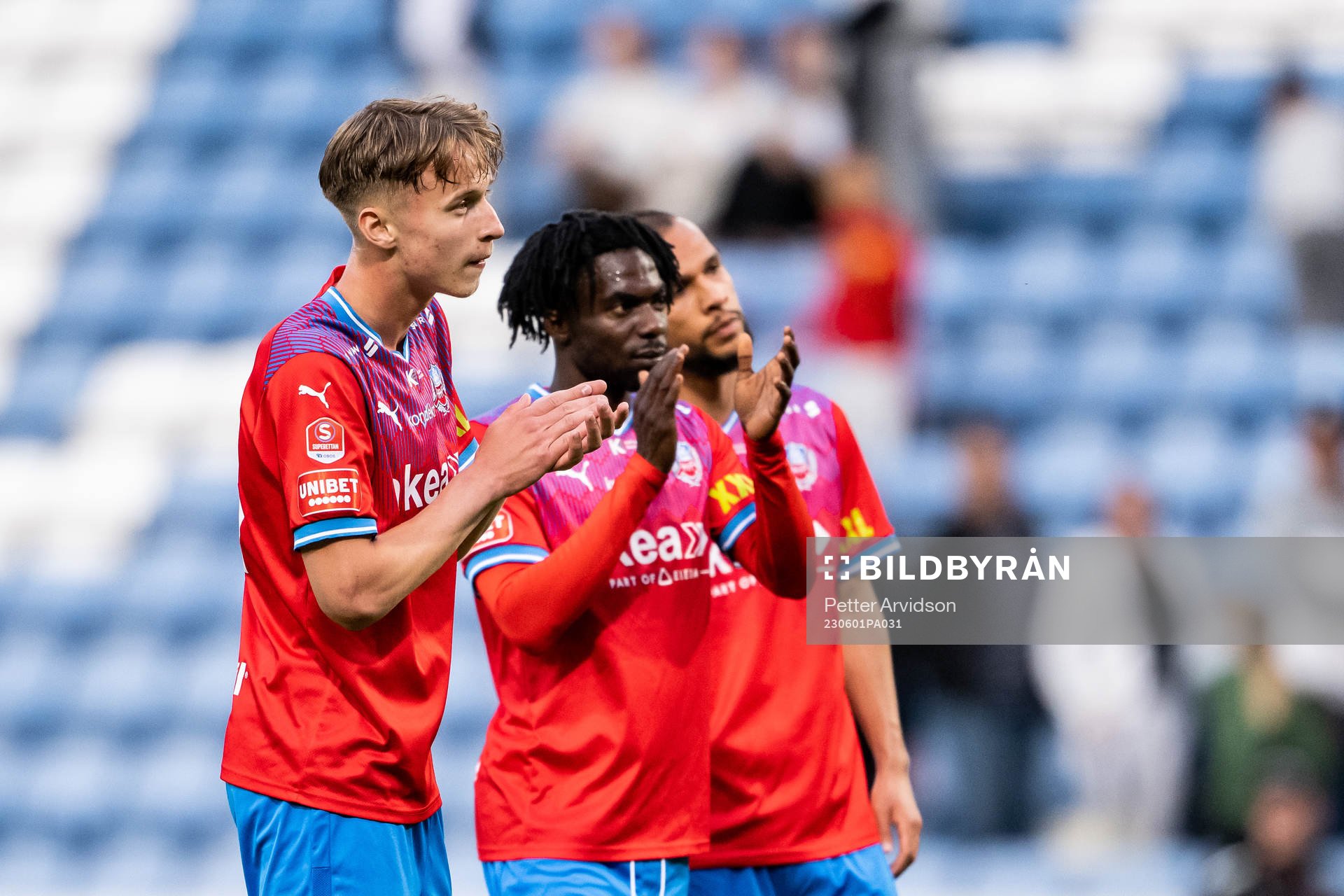 Helsingborgs Lukas Kjellnäs och Benjamin Acquah deppar
