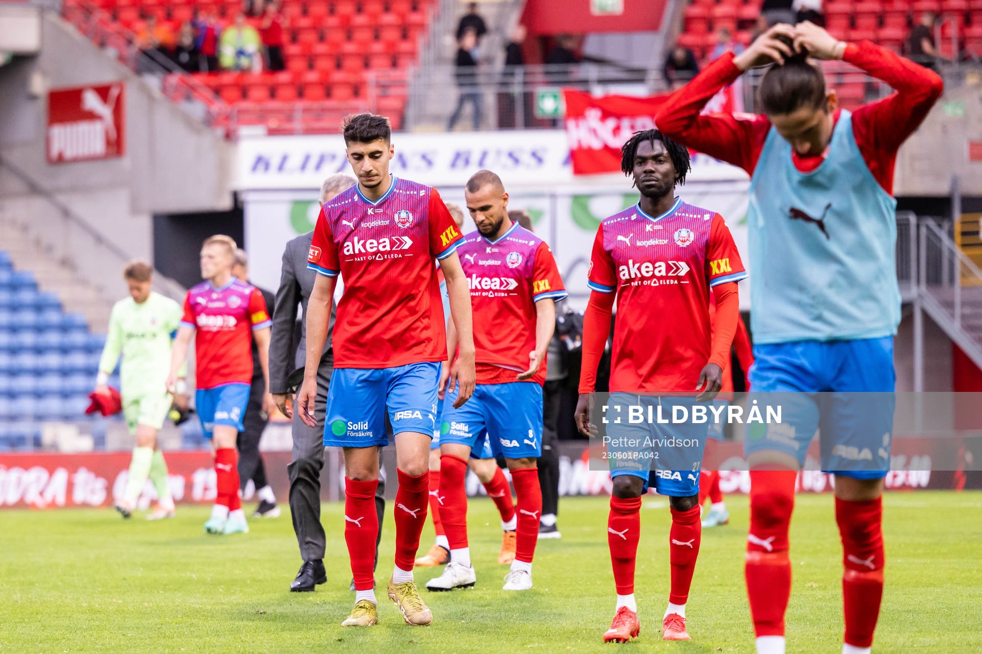 Helsingborgs Amar Muhsin och Benjamin Acquah deppar