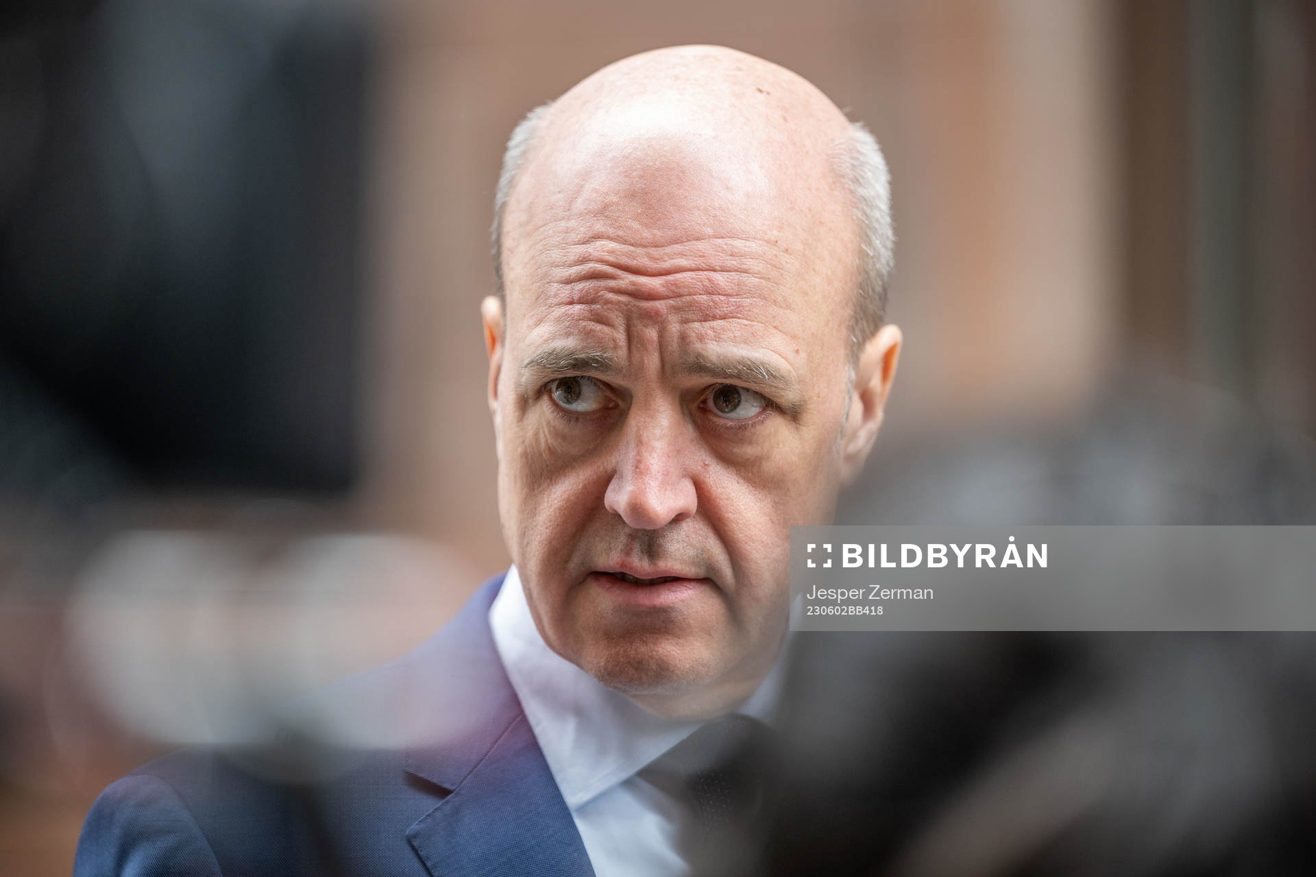 Svenska Fotbollförbundets ordförande Fredrik Reinfeldt