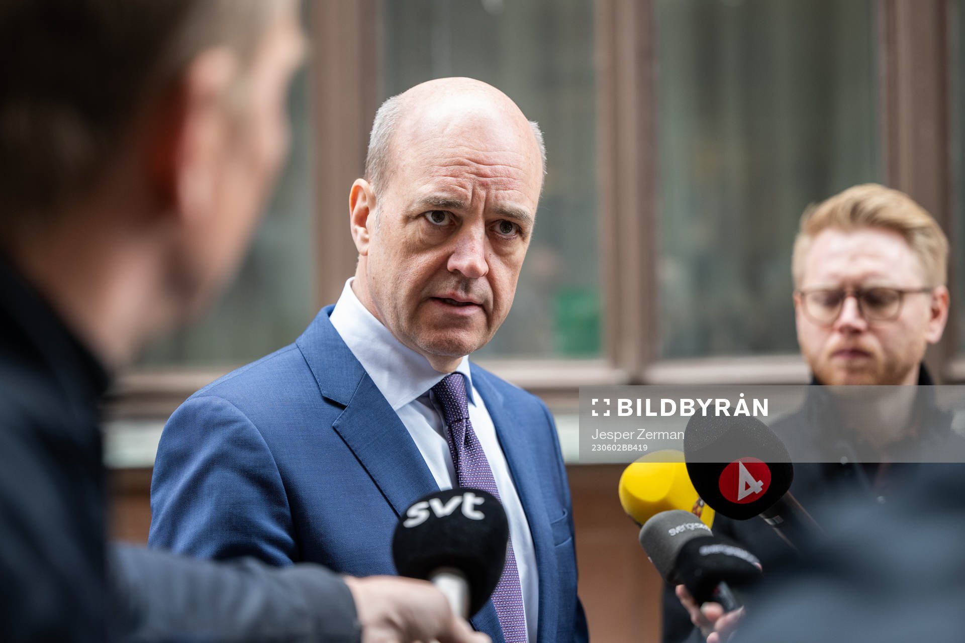 Svenska Fotbollförbundets ordförande Fredrik Reinfeldt