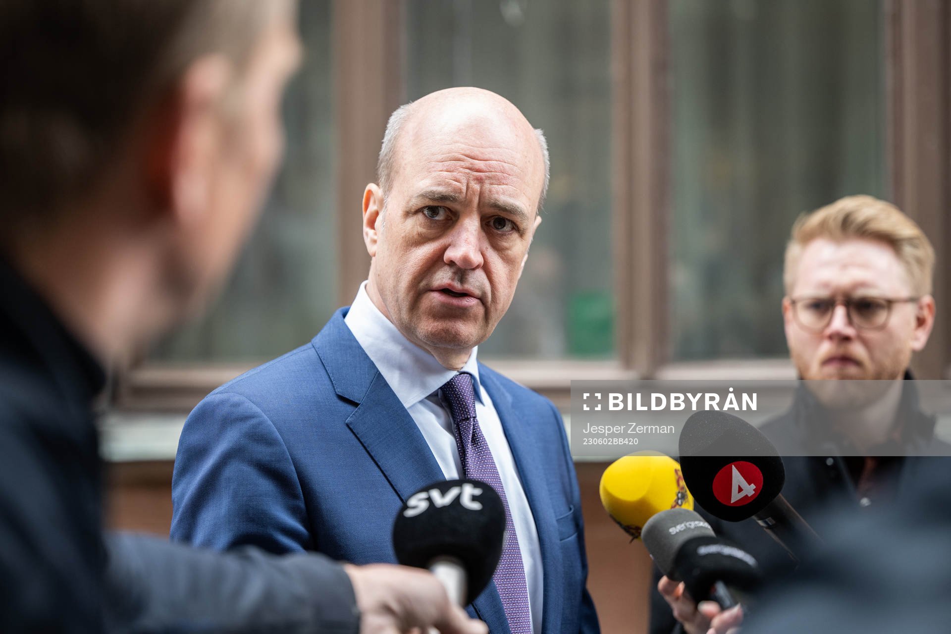 Svenska Fotbollförbundets ordförande Fredrik Reinfeldt