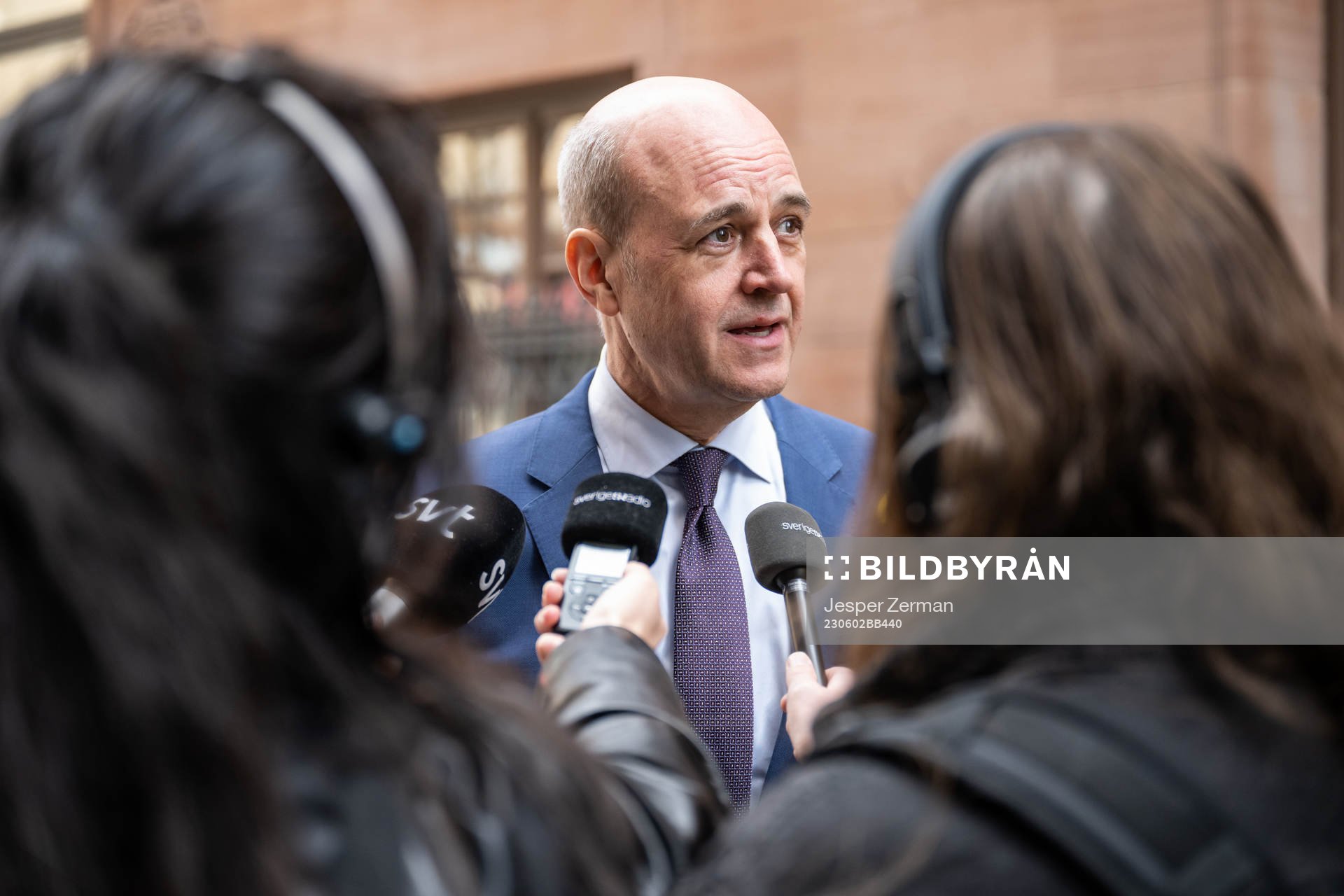 Svenska Fotbollförbundets ordförande Fredrik Reinfeldt