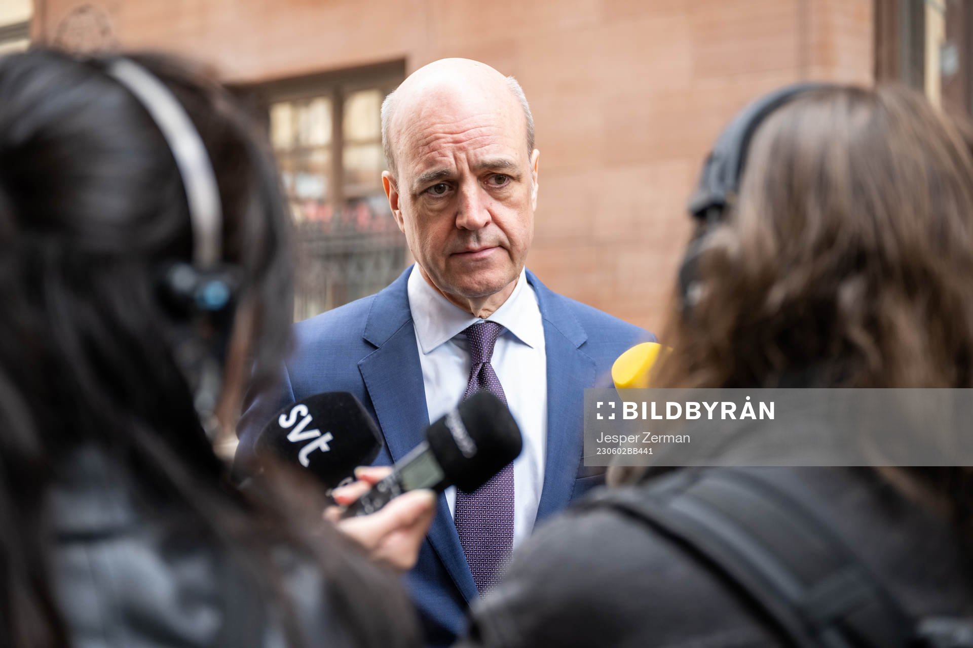 Svenska Fotbollförbundets ordförande Fredrik Reinfeldt