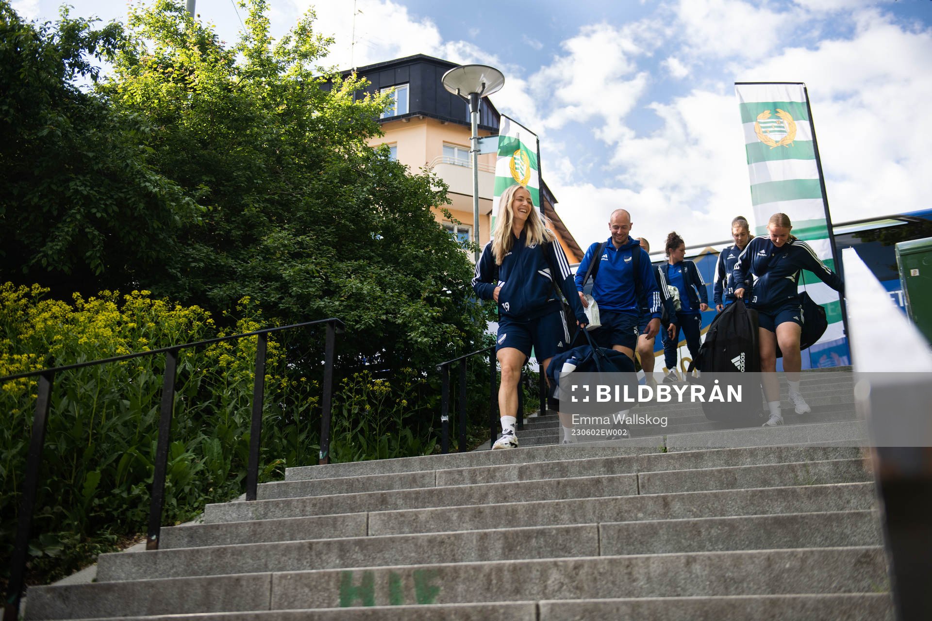 IFK Norrköpings spelare anländer
