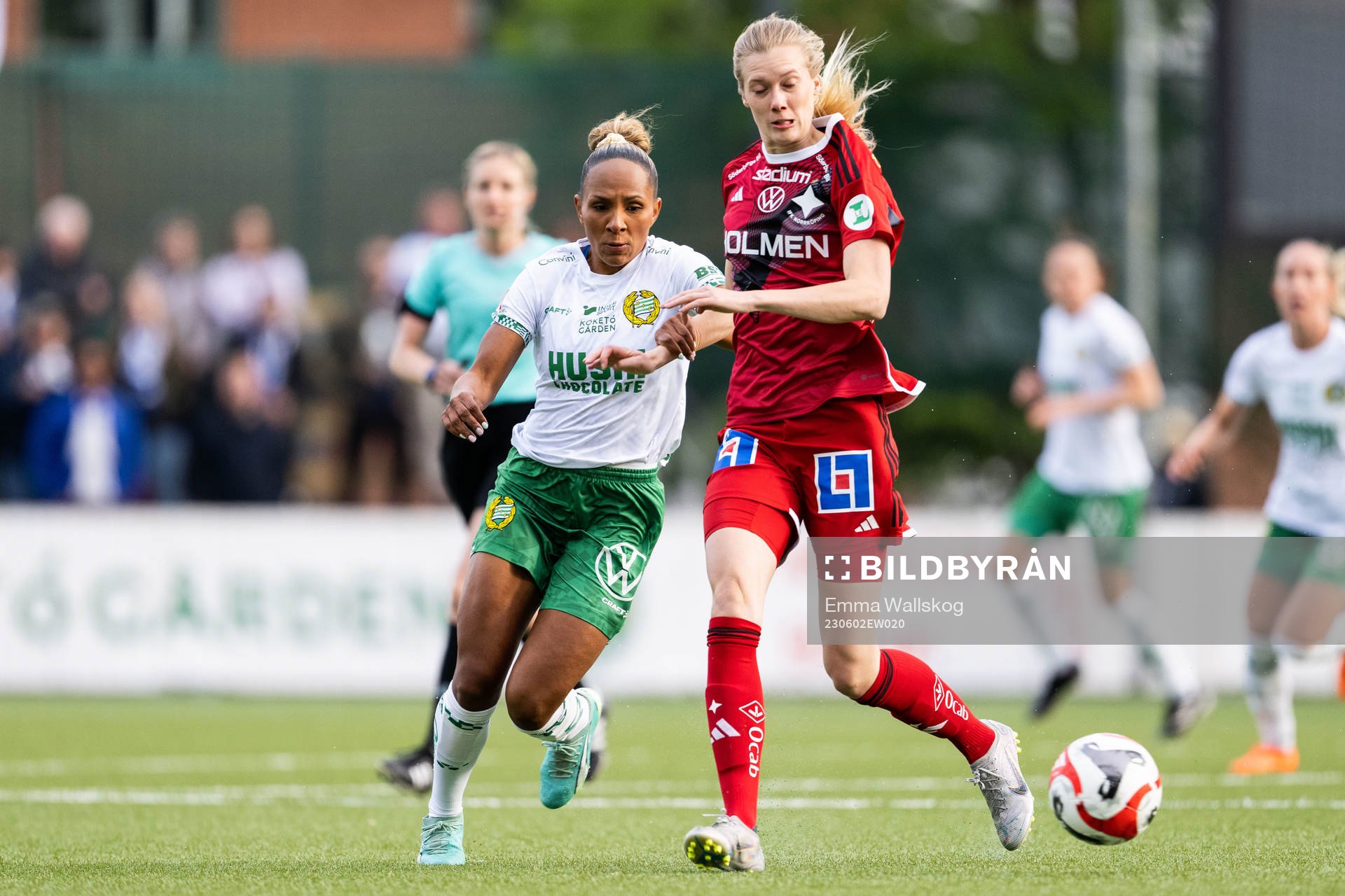 Hammarbys Madelen Janogy och IFK Norrköpings Ebba Handfast