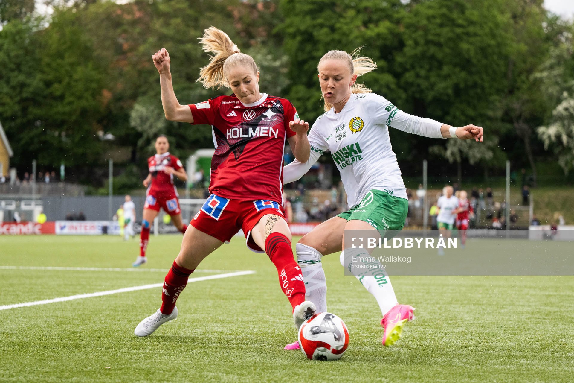 IFK Norrköpings Sabina Ravnell och Hammarbys Matilda