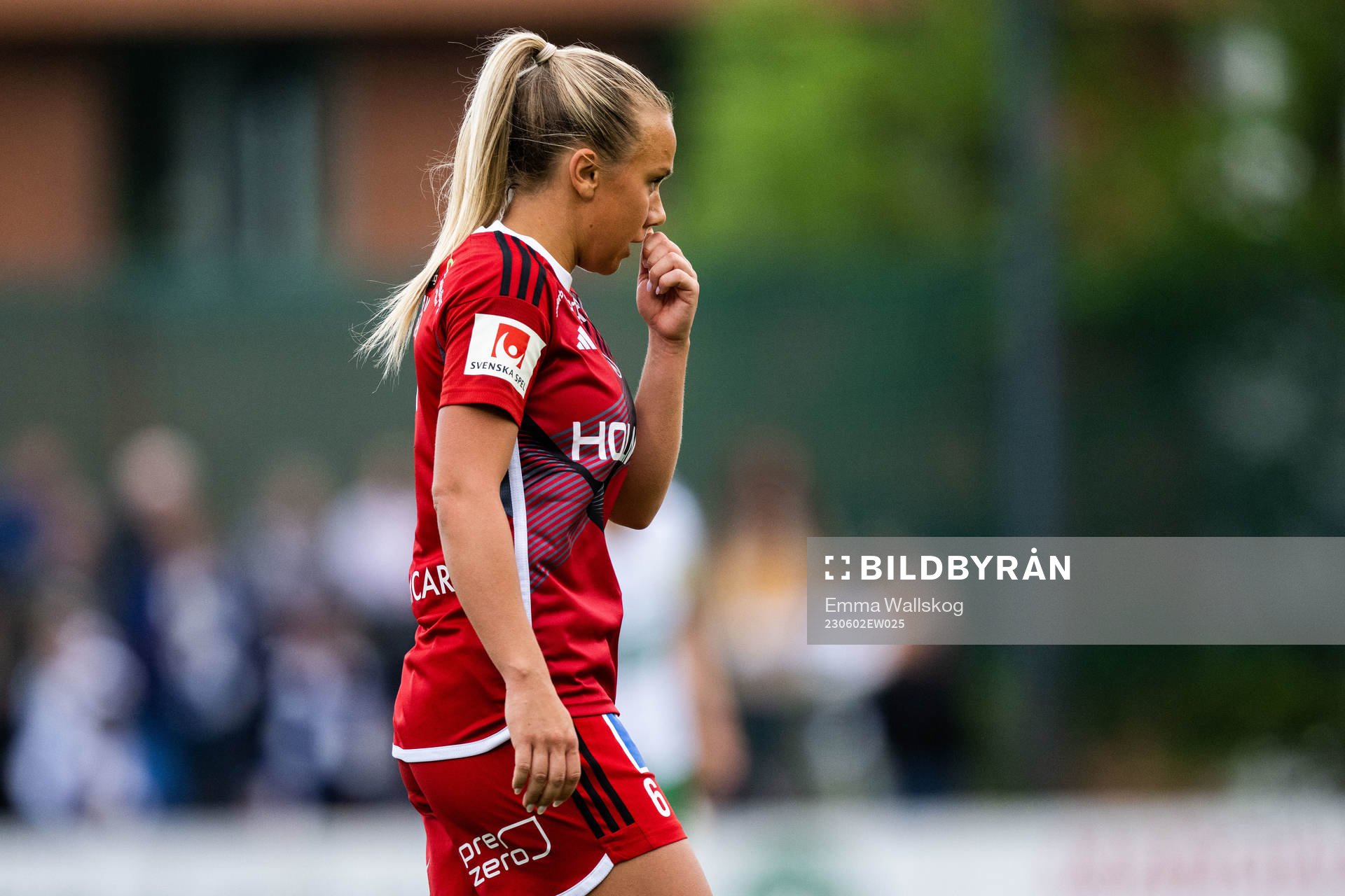 IFK Norrköpings Jennie Egeriis deppar