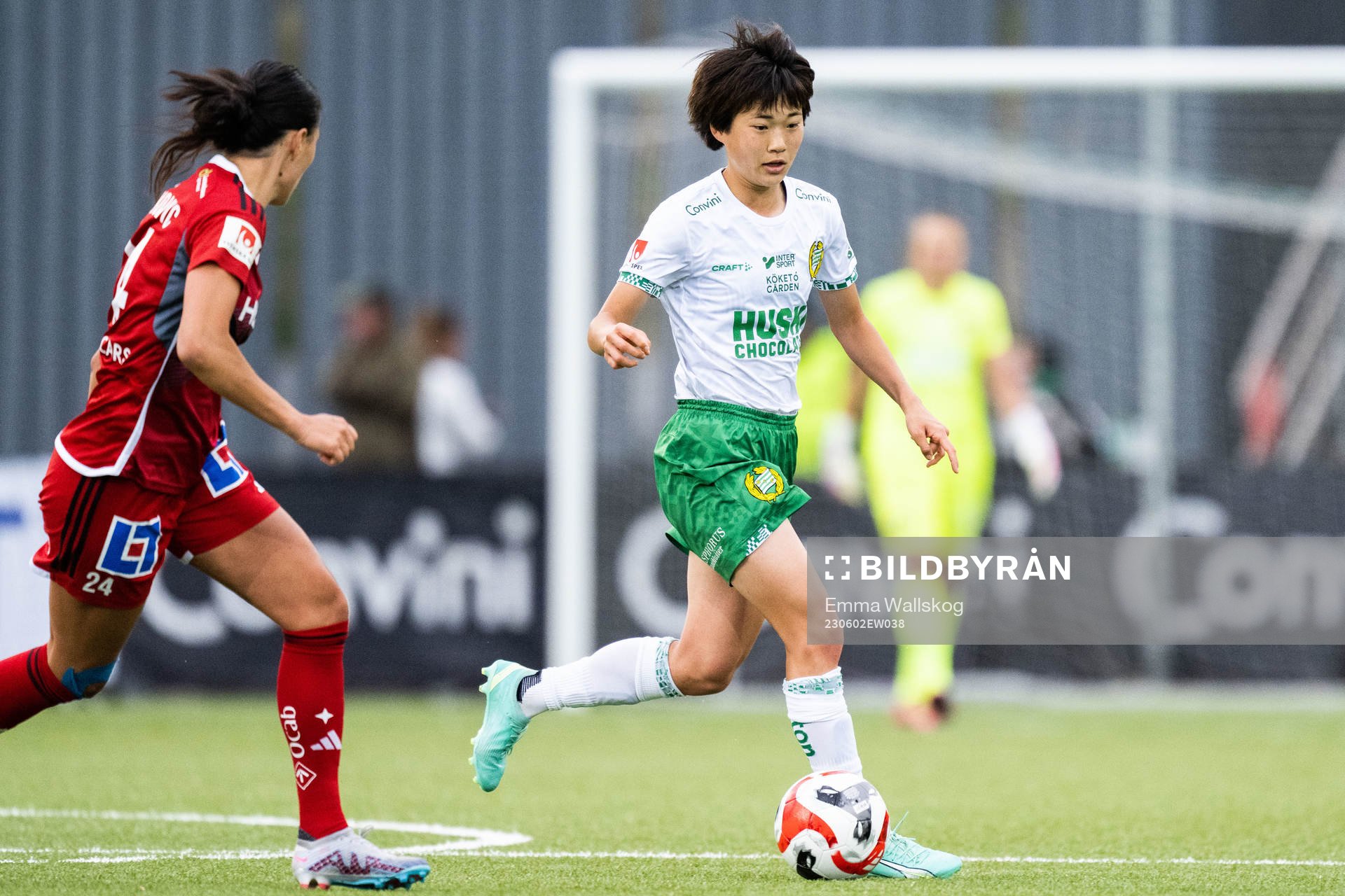 IFK Norrköpings Irma Cajlakovic och Hammarbys Maika Hamano