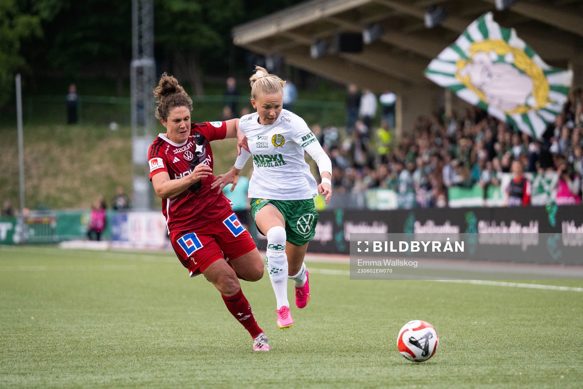 IFK Norrköpings Shannon Woeller och Hammarbys Matilda