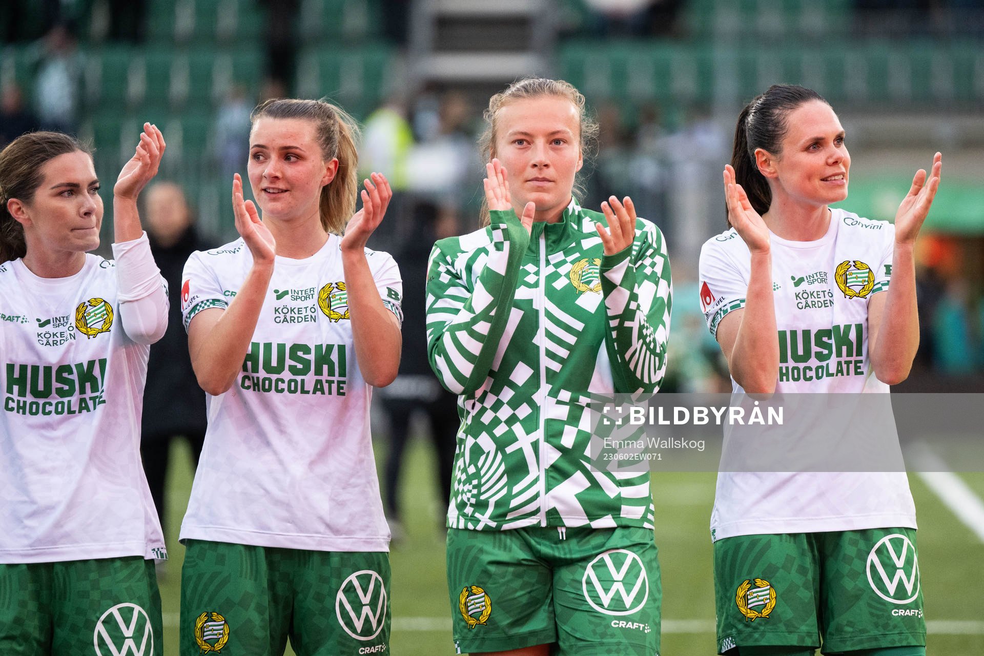 Hammarbys Hanna Folkesson, Thea Sørbo, Sara Kanutte Fornes