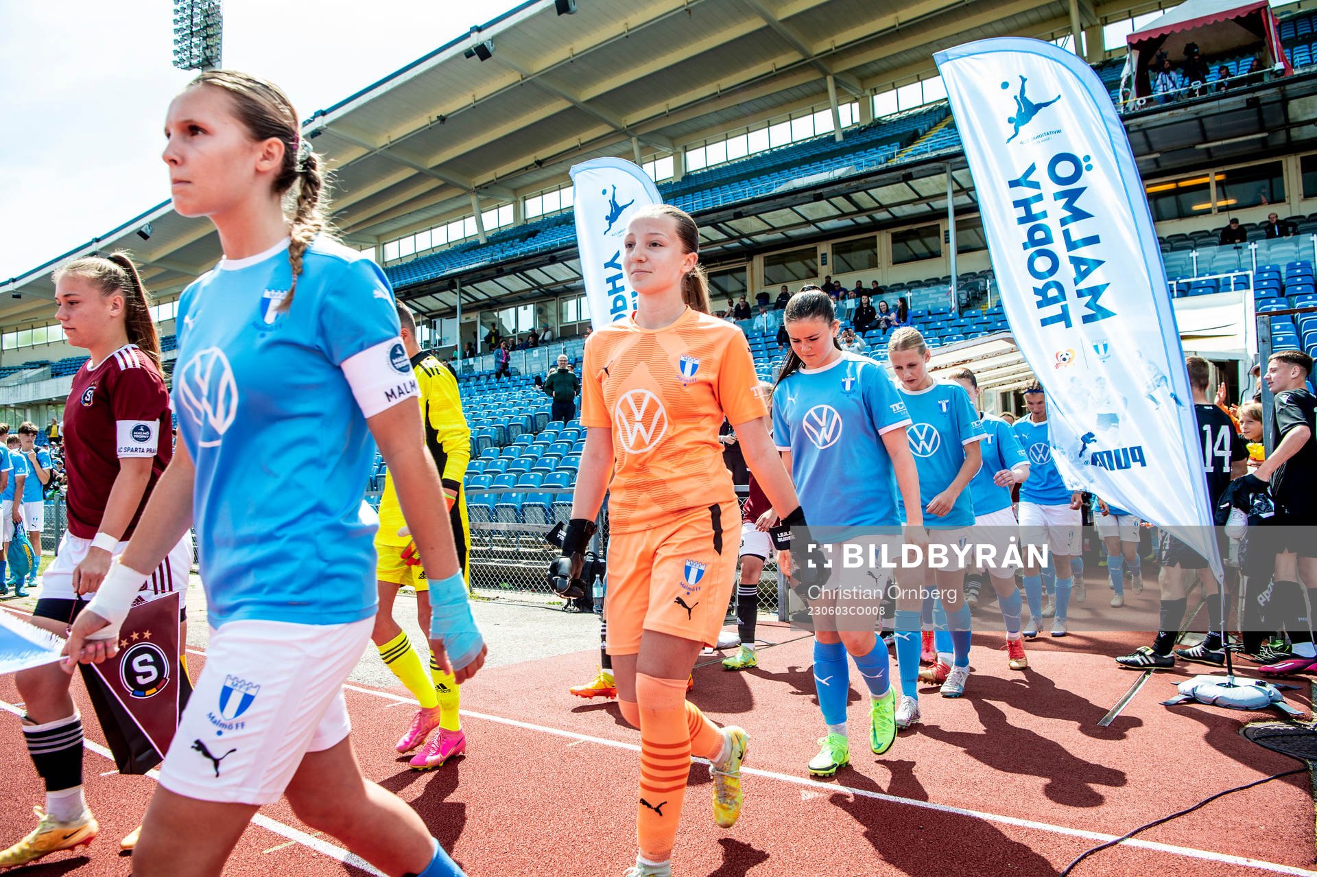 Malmö FFs målvakt Lejla Burek kliver in på Malmö