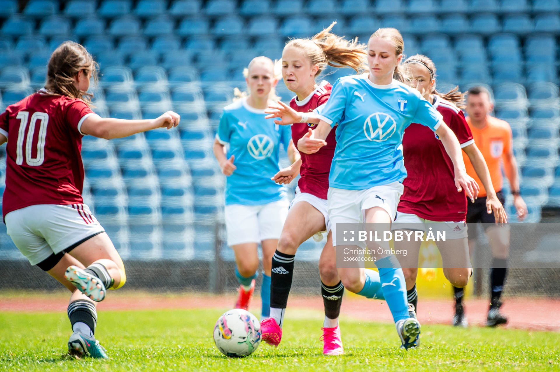 Malmö FFs Livia Tapper mot Spartas Stella Balaszova