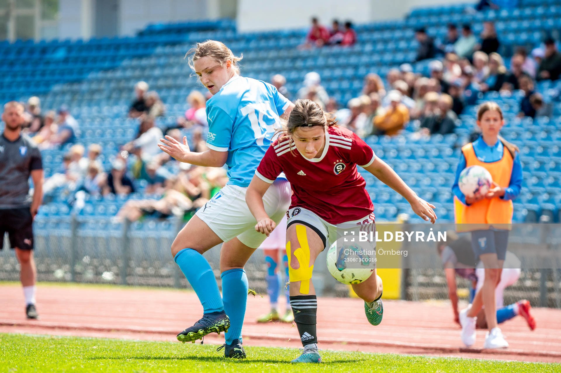 Malmö FFs Milla Wahlqvist mot Spartas Kristyna Buriankova