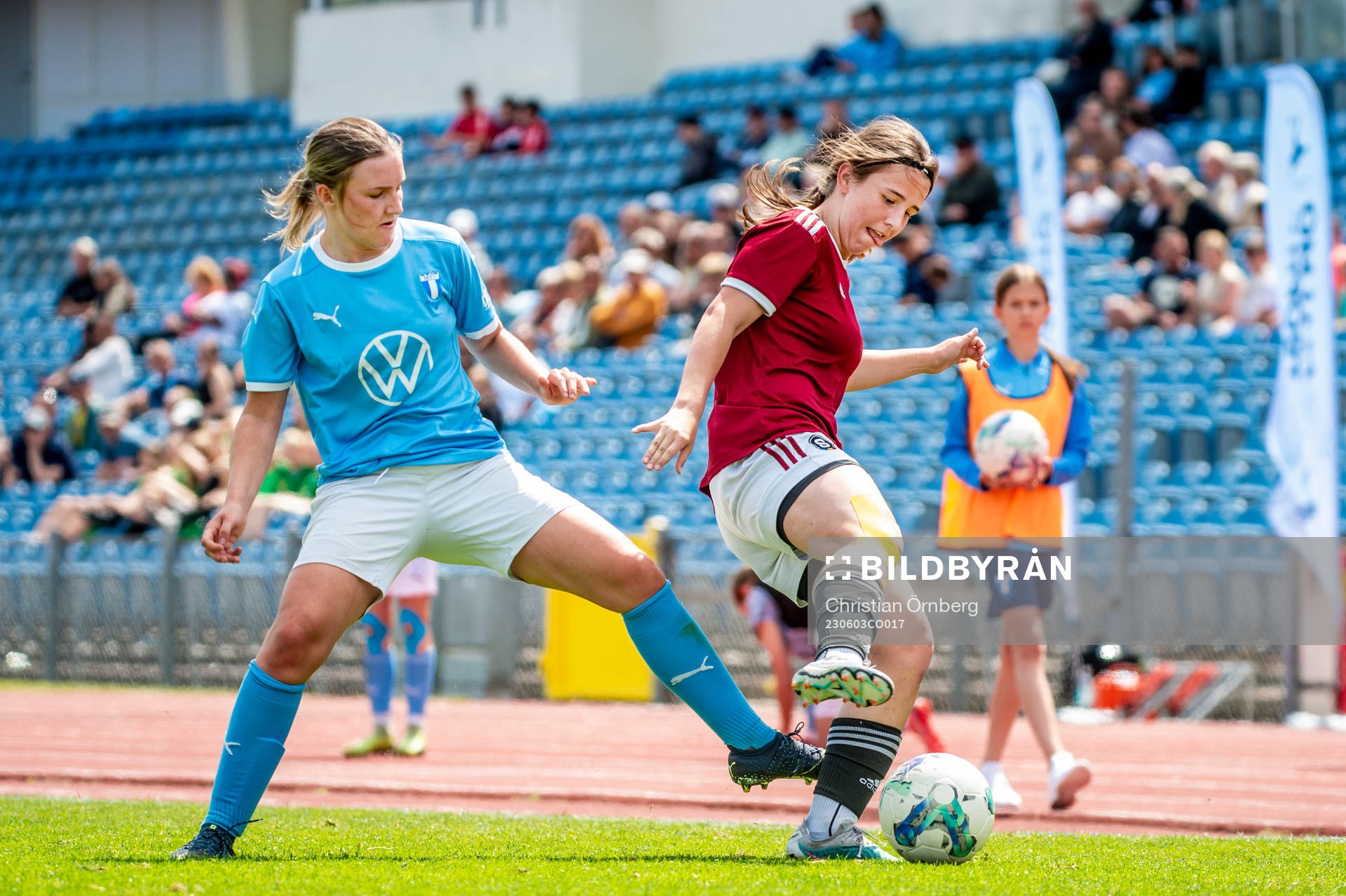 Malmö FFs Milla Wahlqvist mot Spartas Kristyna Buriankova