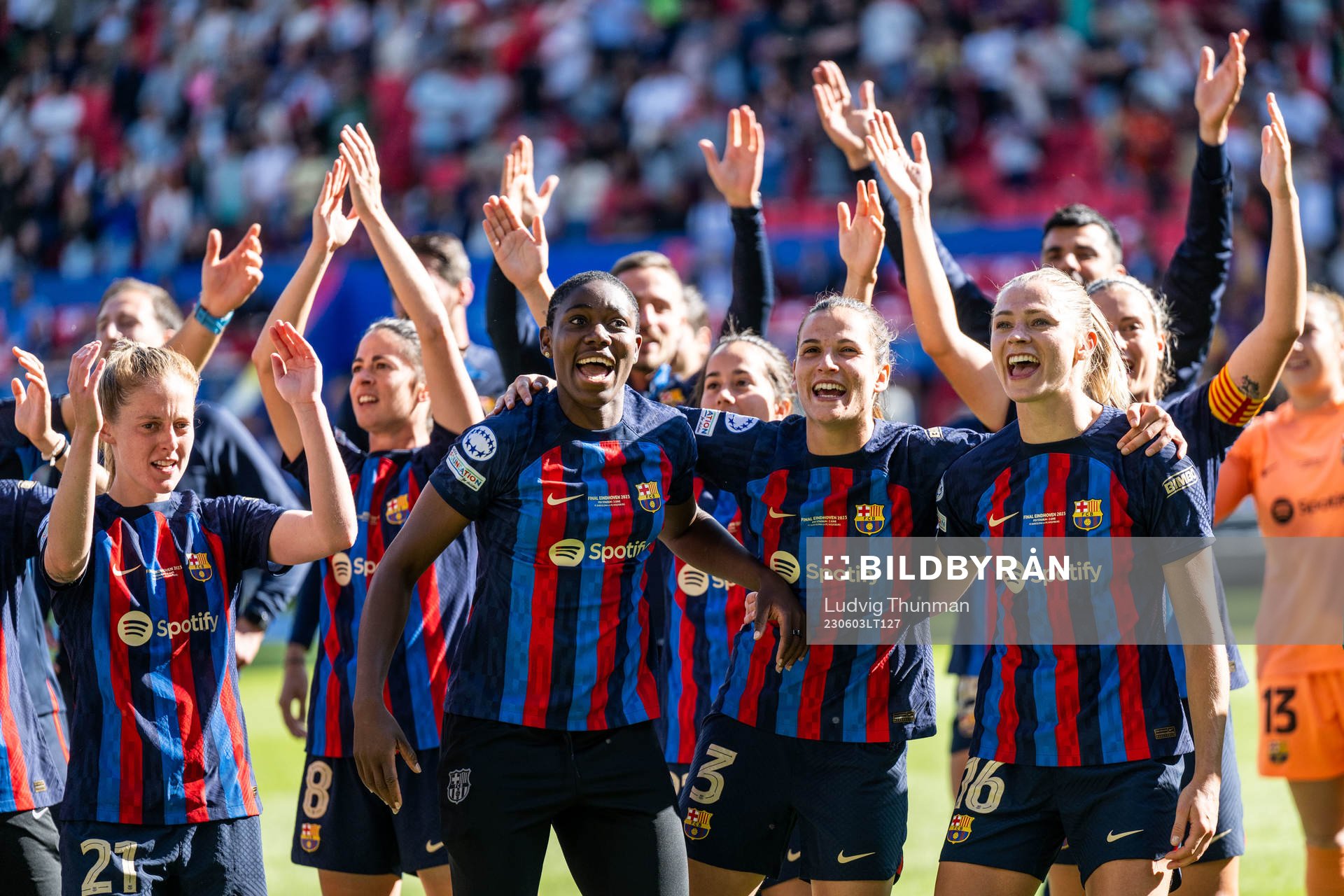Players of Barcelona celebrate