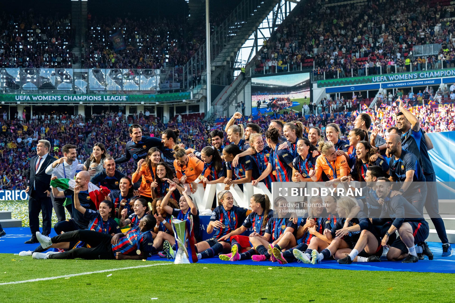 during the UEFA Women's Champions League final match
