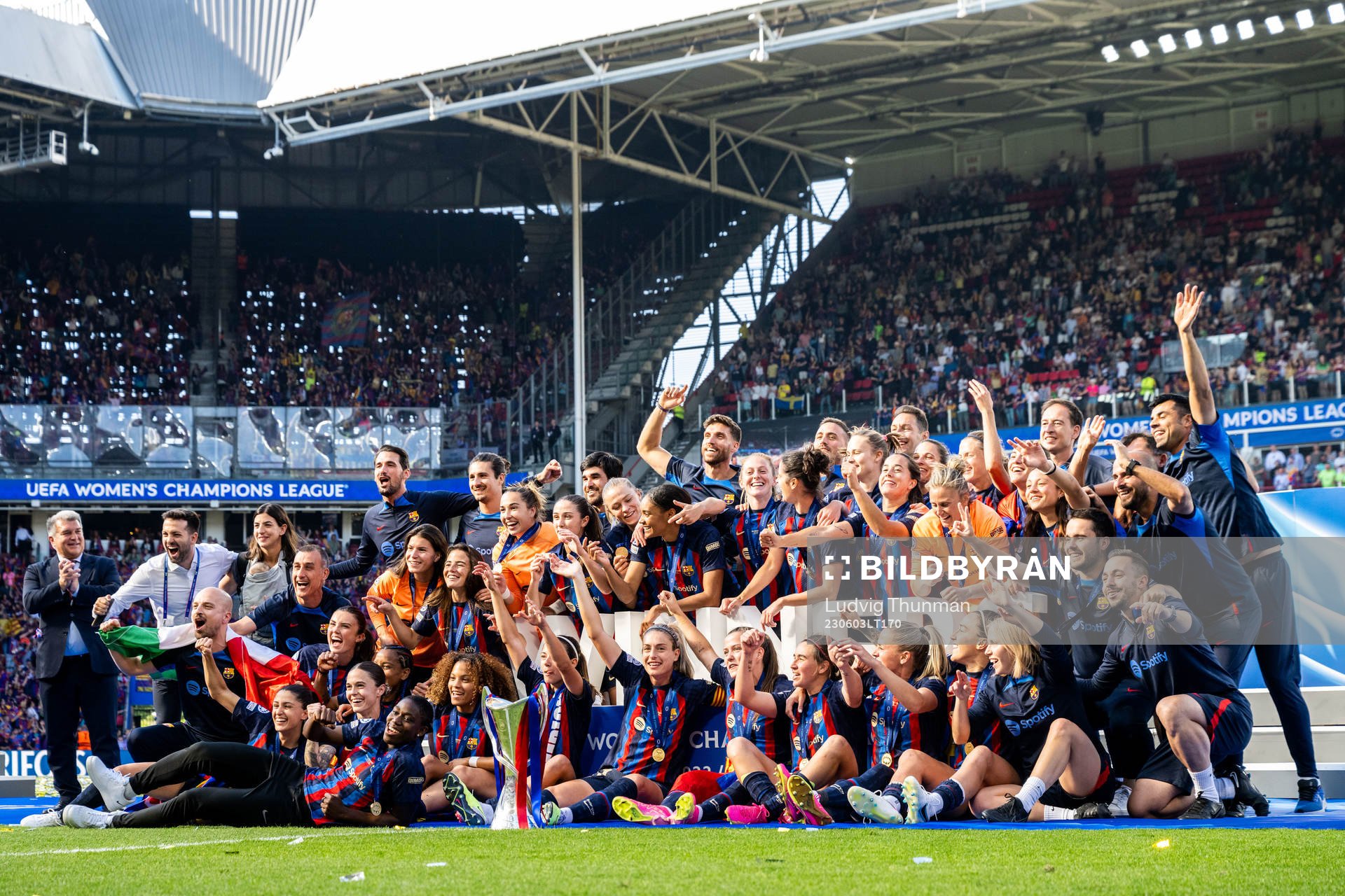 during the UEFA Women's Champions League final match