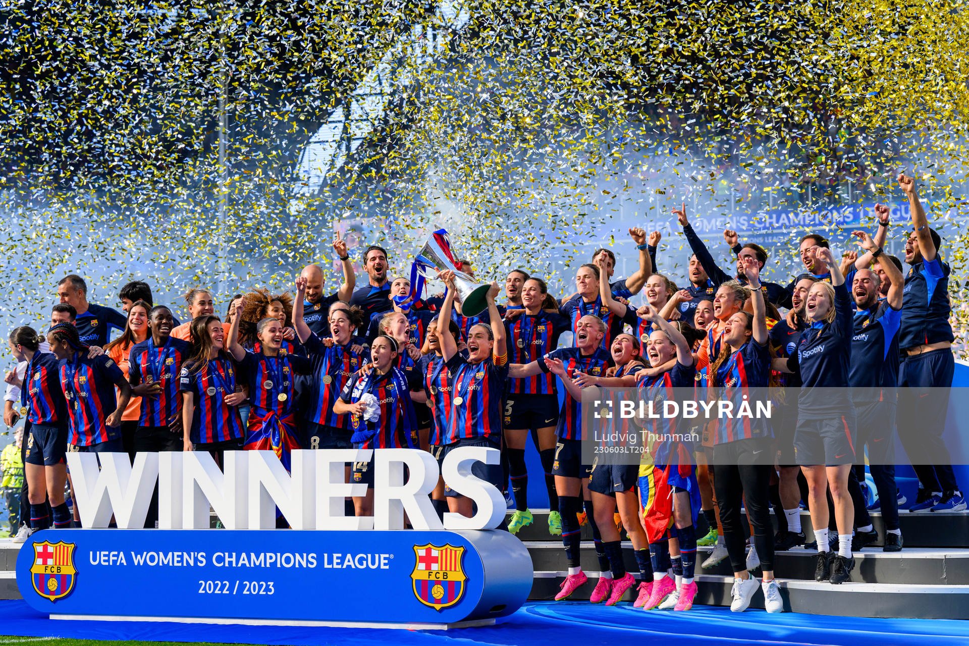 during the UEFA Women's Champions League final match