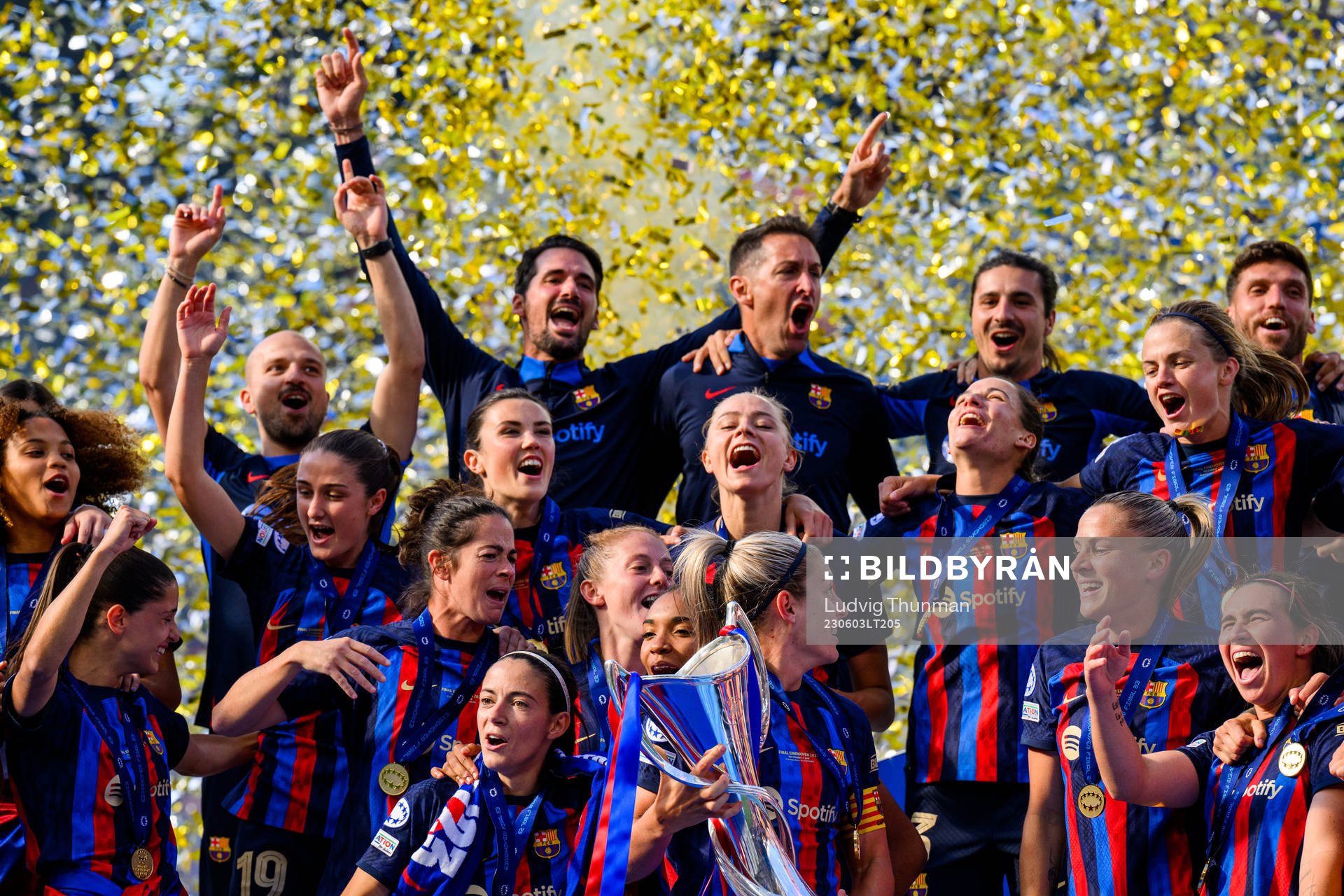 during the UEFA Women's Champions League final match