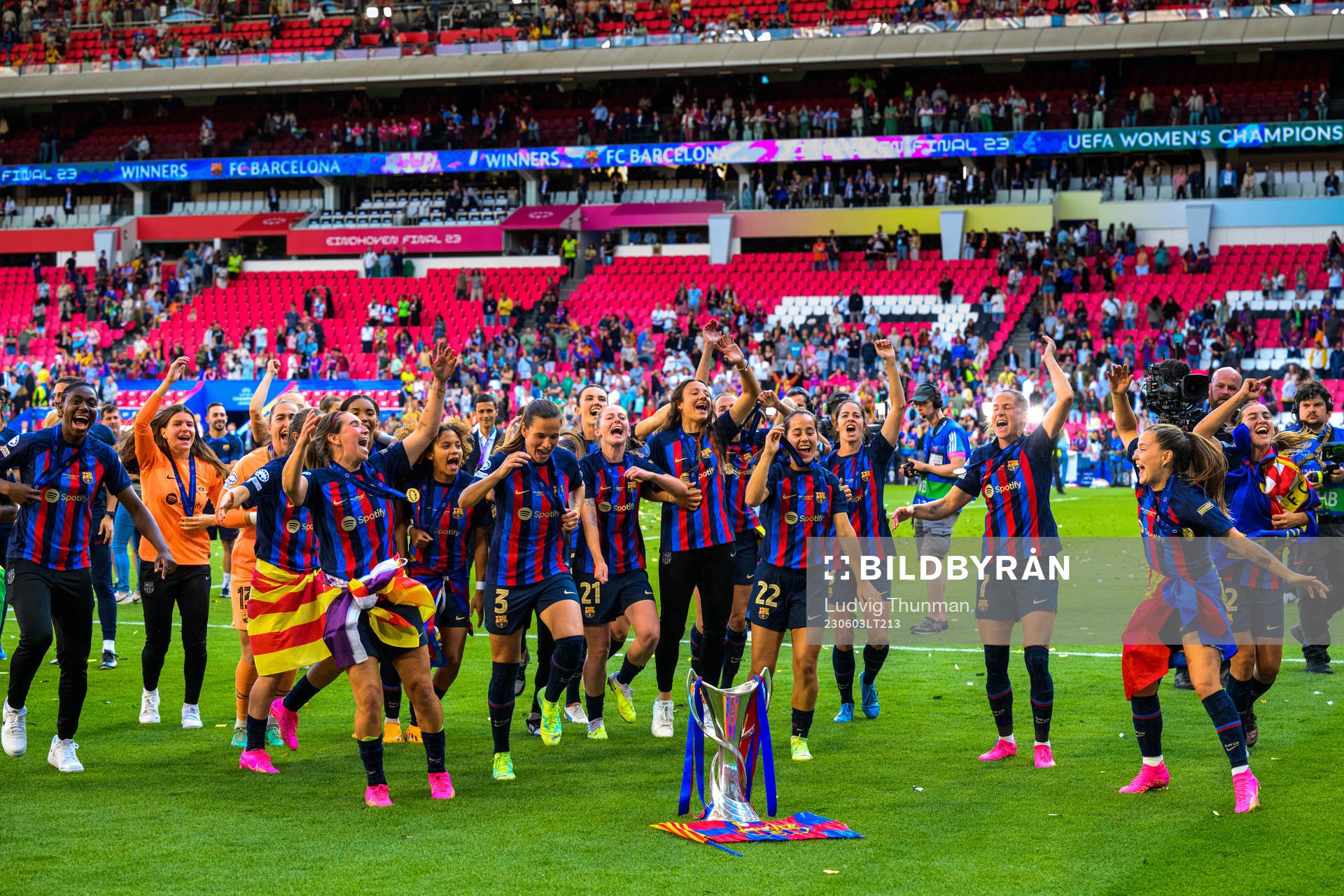 during the UEFA Women's Champions League final match
