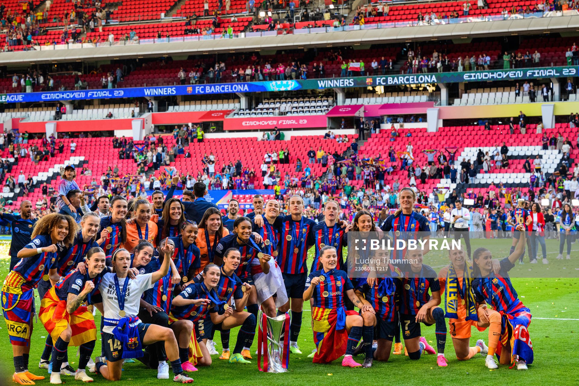 during the UEFA Women's Champions League final match