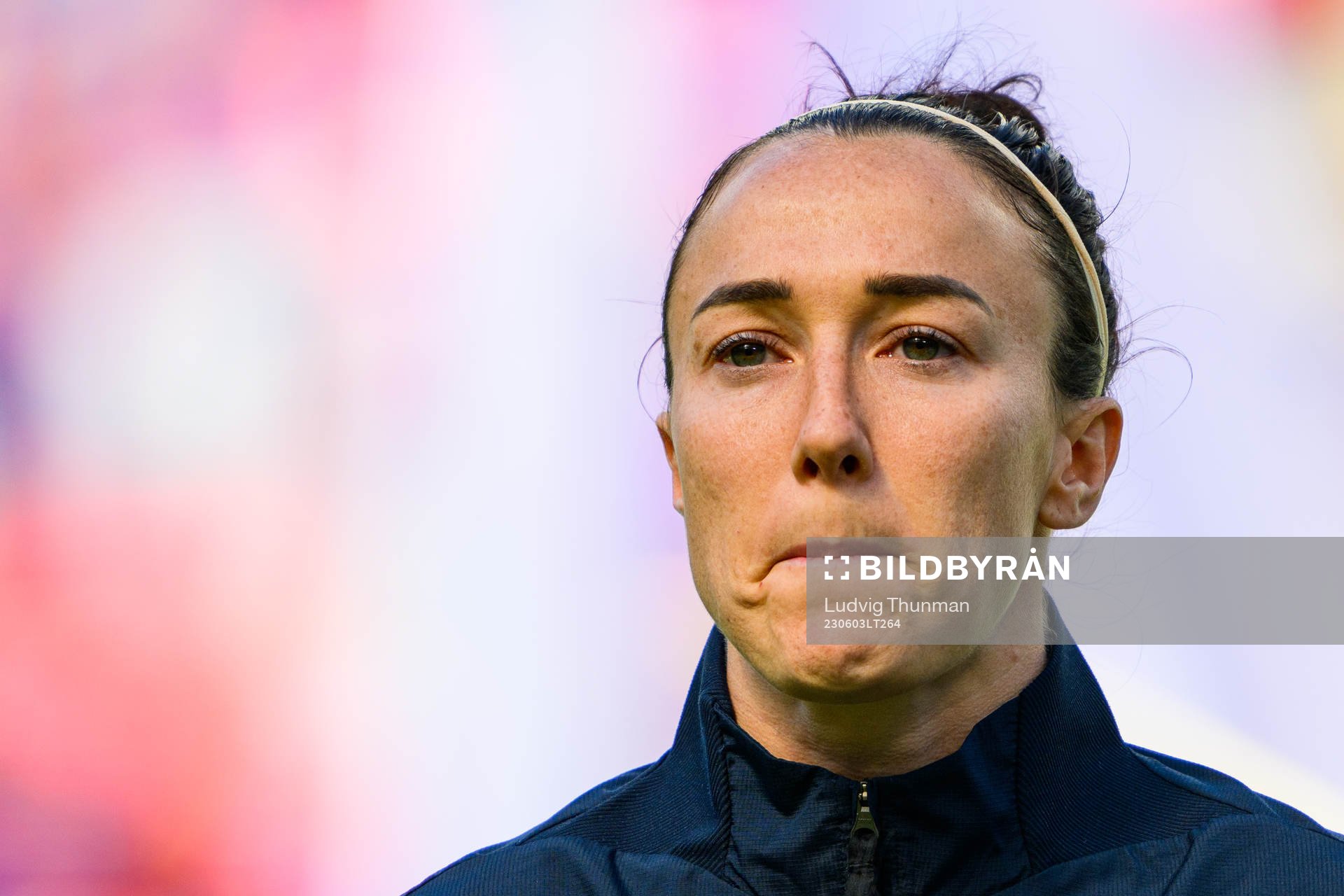 Lucy Bronze of Barcelona ahead the UEFA Women's Champions