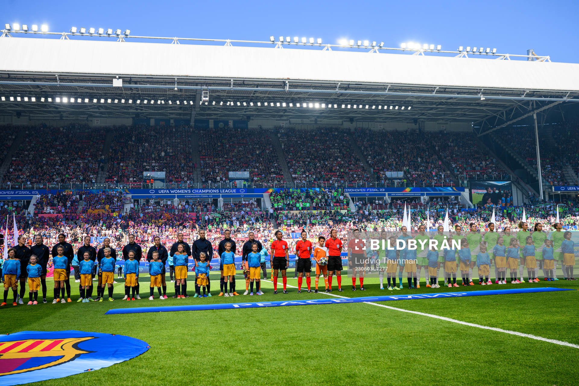Players line up