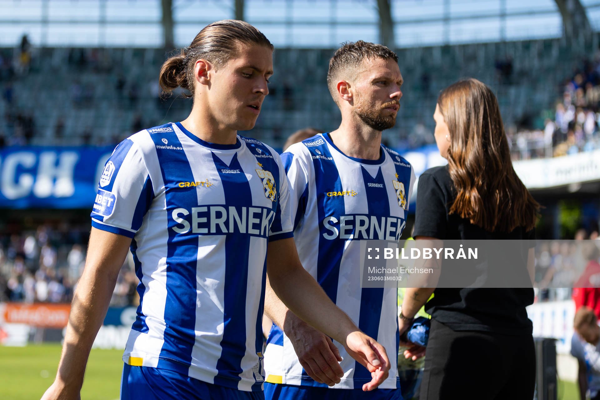IFK Göteborgs Eman Markovic och Marcus Berg deppar