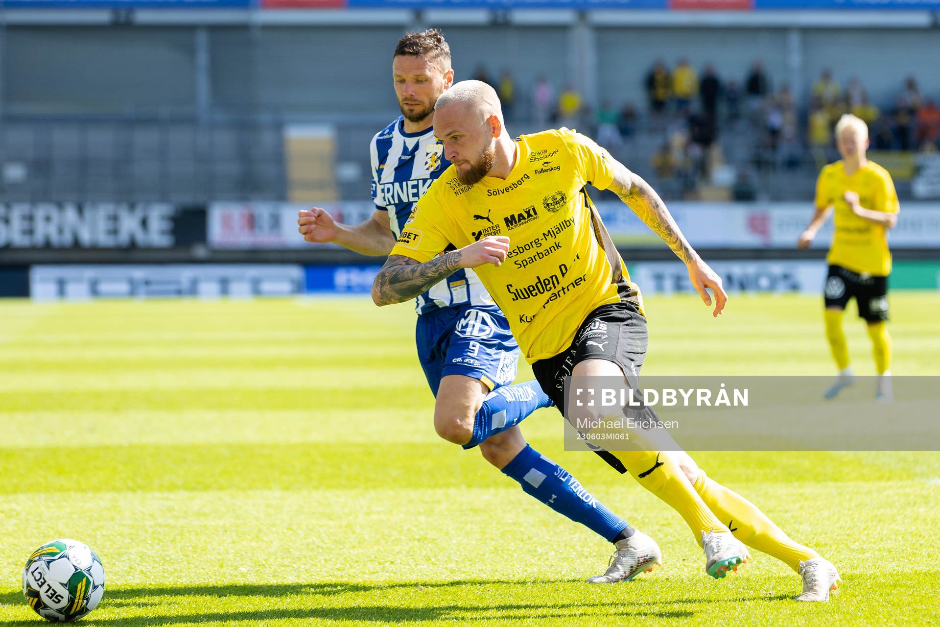 IFK Göteborgs Marcus Berg och Mjällbys Adam Ståhl