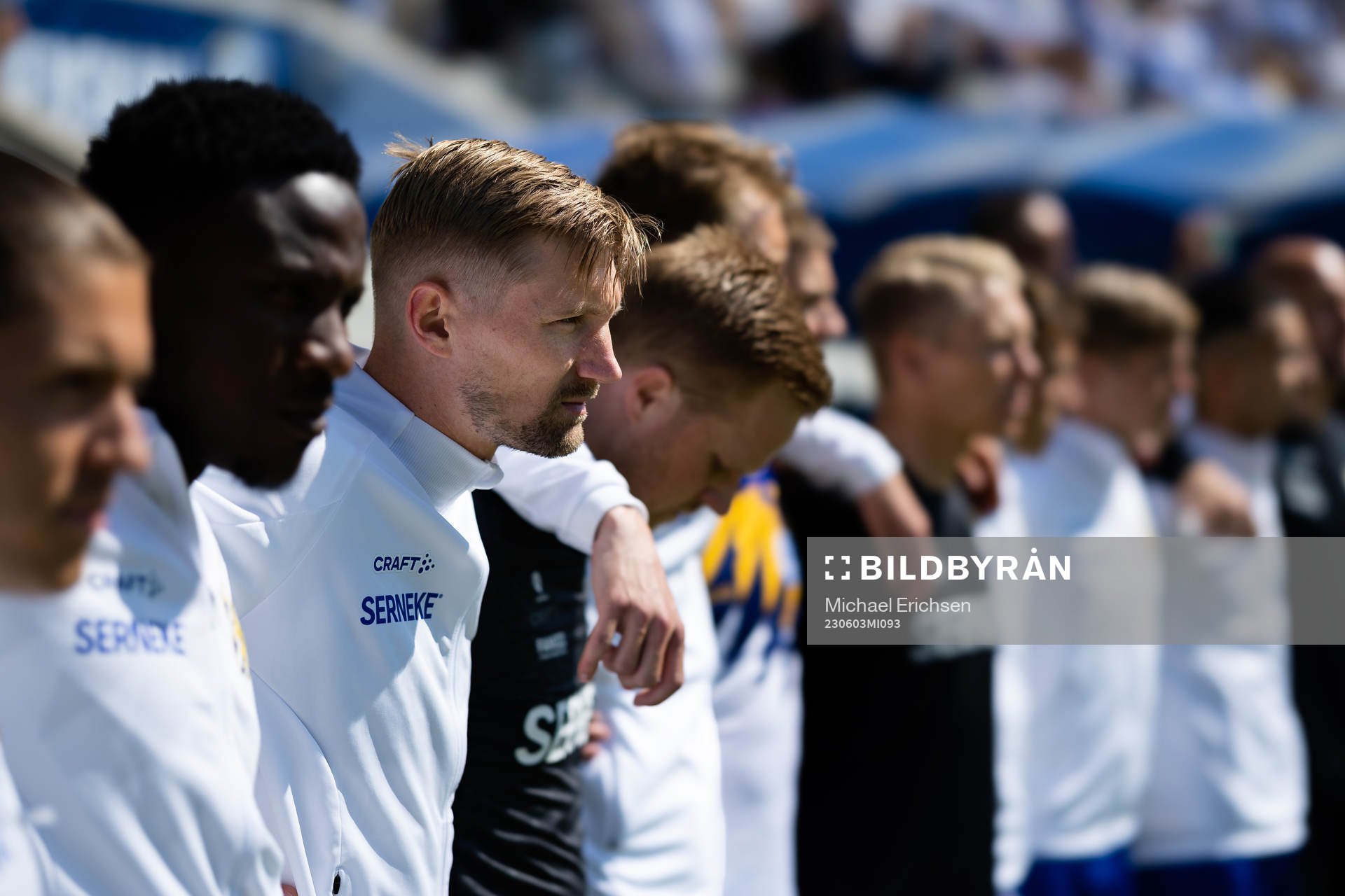 IFK Göteborgs Sebastian Eriksson innan fotbollsmatchen i