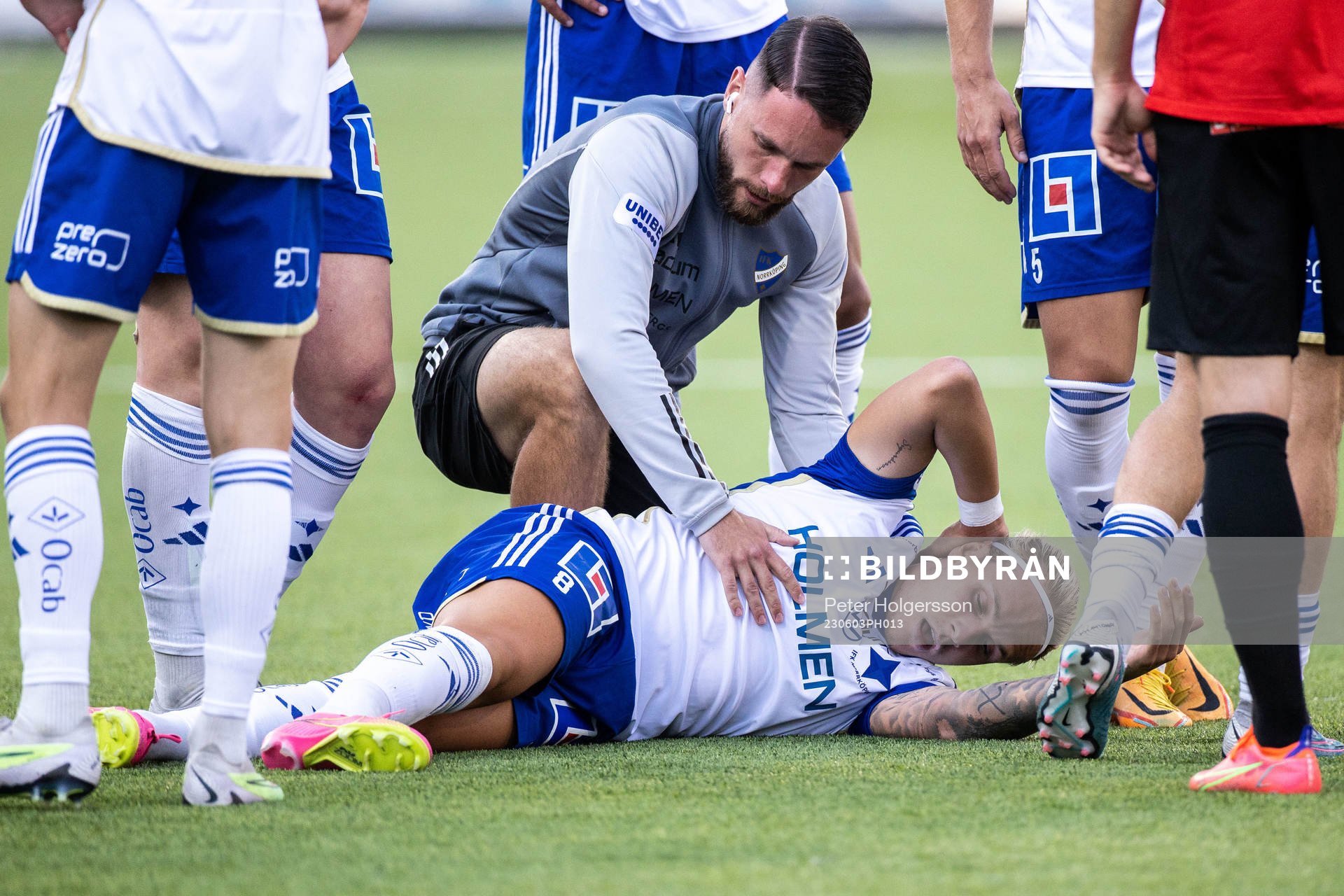 IFK Norrköpings Arnor Sigurdsson har ont