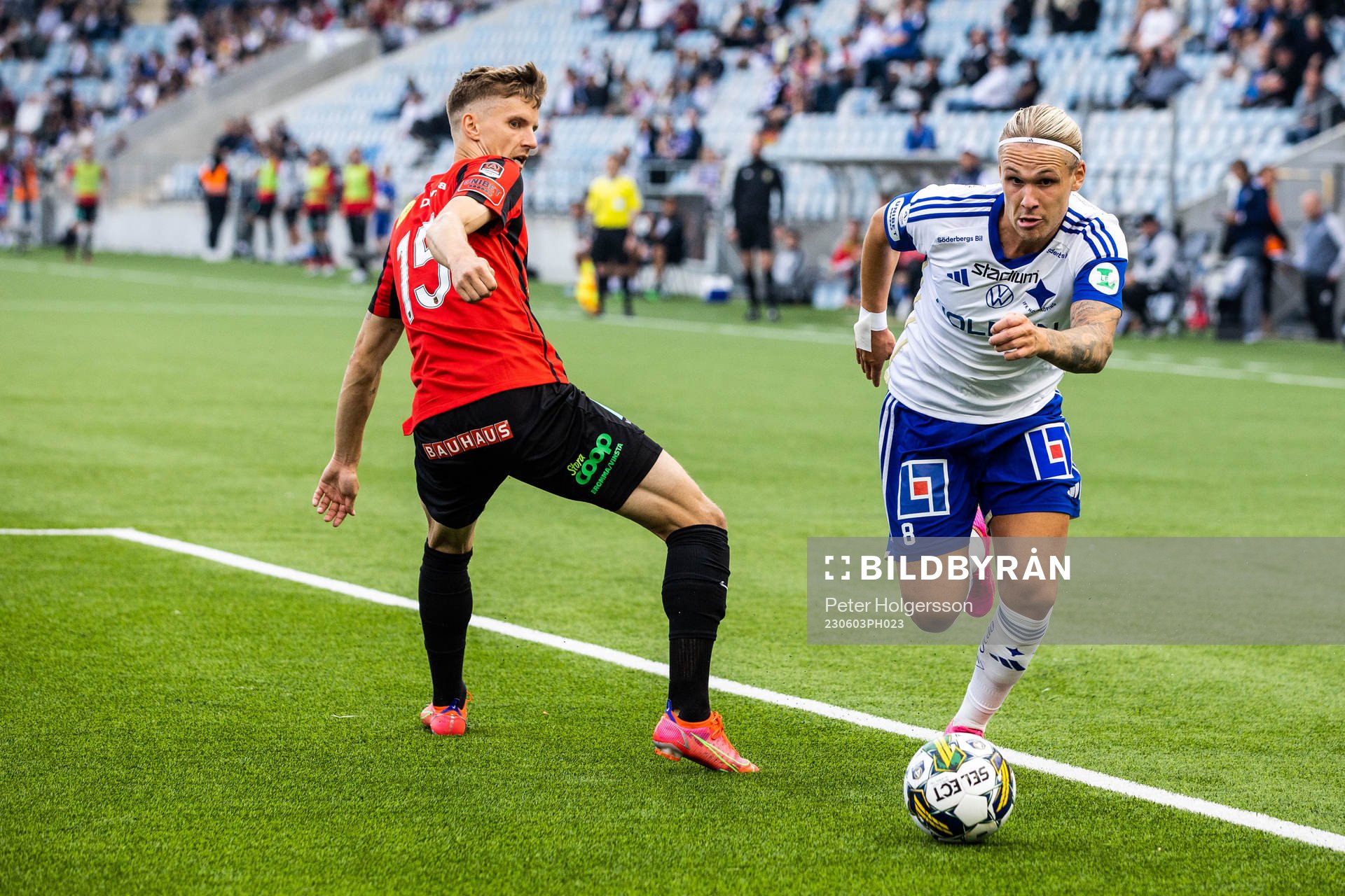 Brommapojkarnas Samuel Leach Holm och IFK Norrköpings