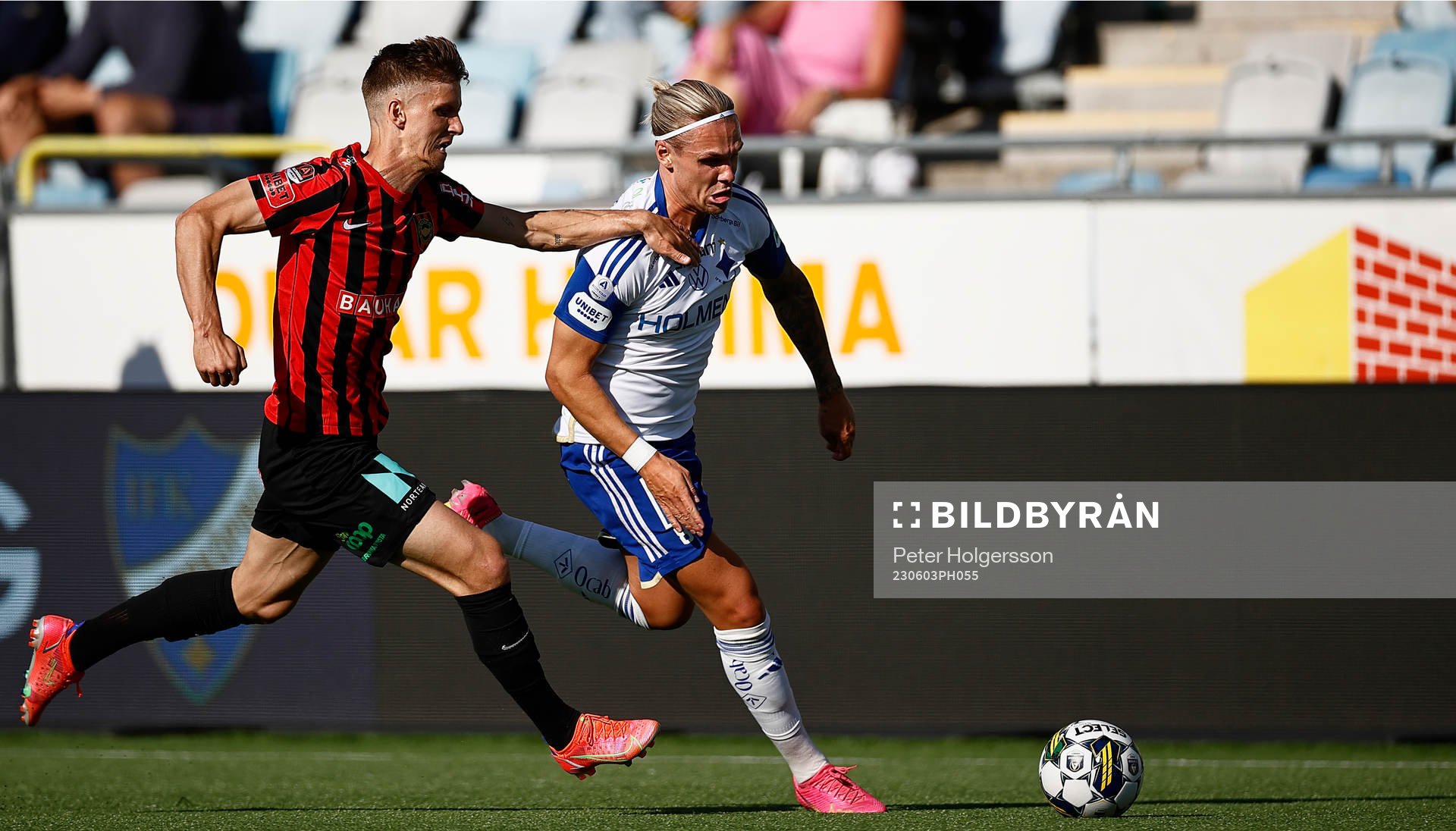 Brommapojkarnas Samuel Leach Holm och IFK Norrköpings