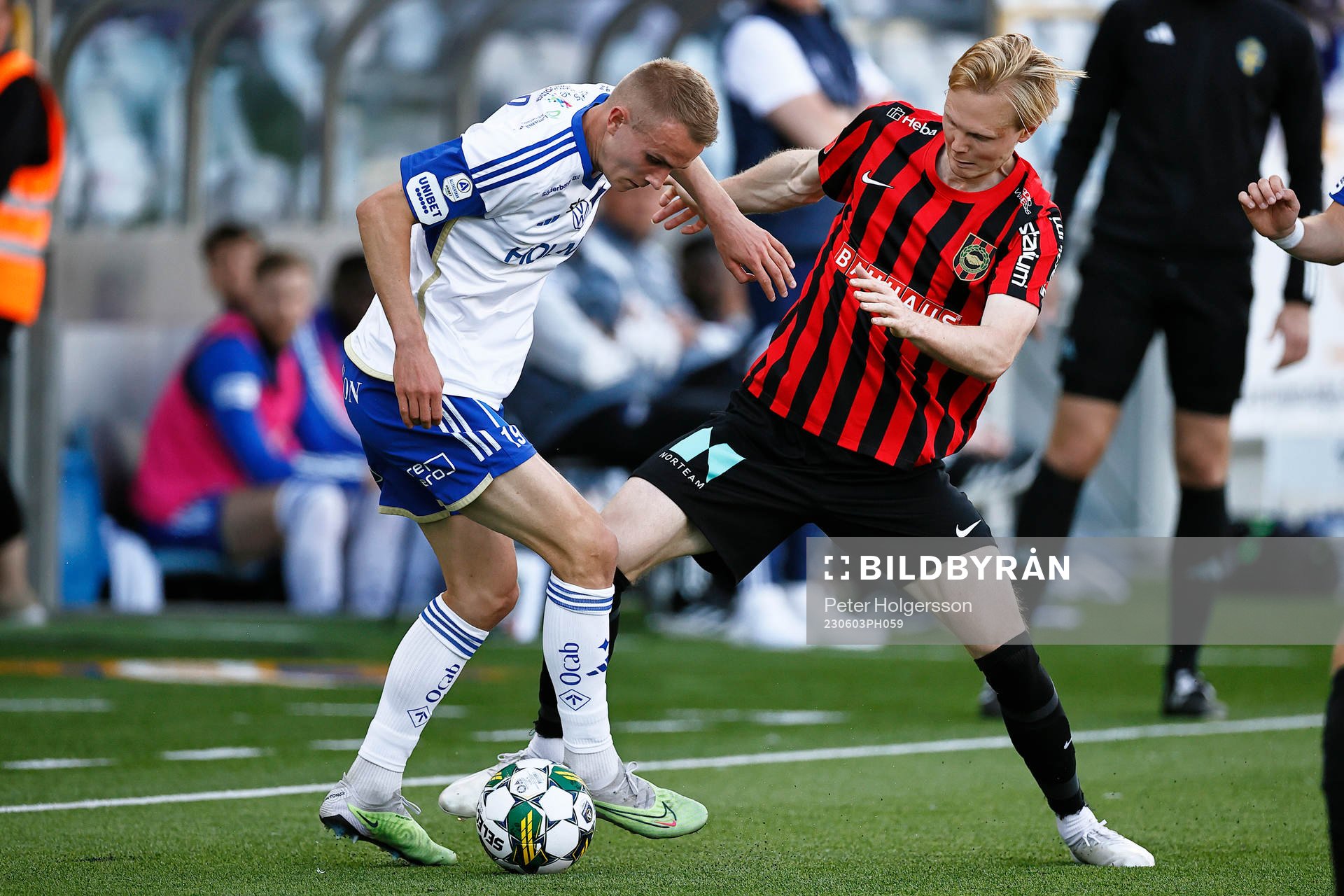IFK Norrköpings Victor Stange Lind och  och