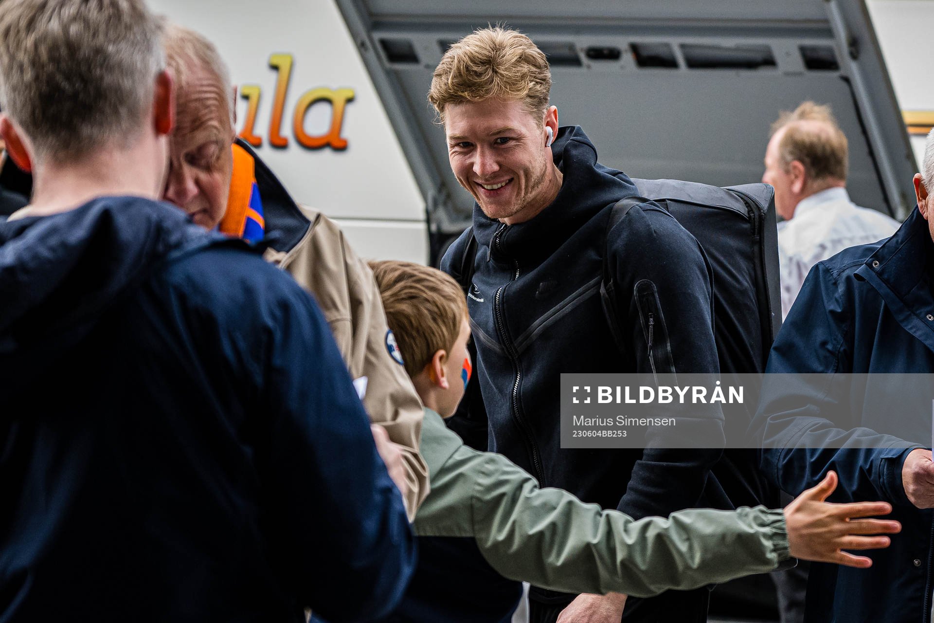 Mathias Dyngeland of Brann arrives