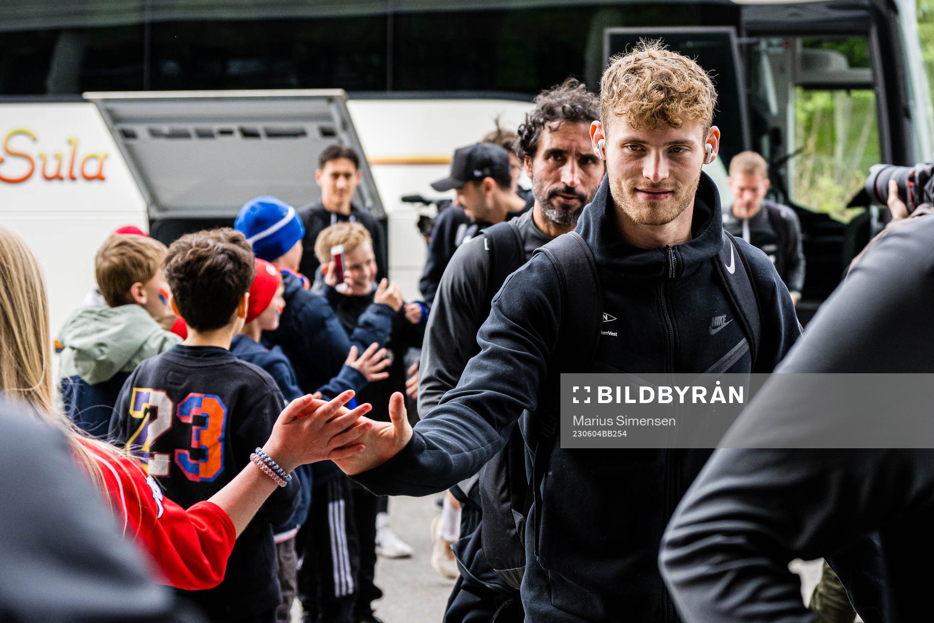 Ole Didrik Blomberg of Brann arrives