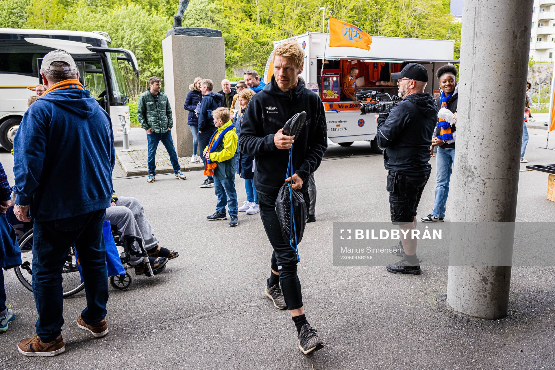 Sivert Heltne Nilsen of Brann arrives