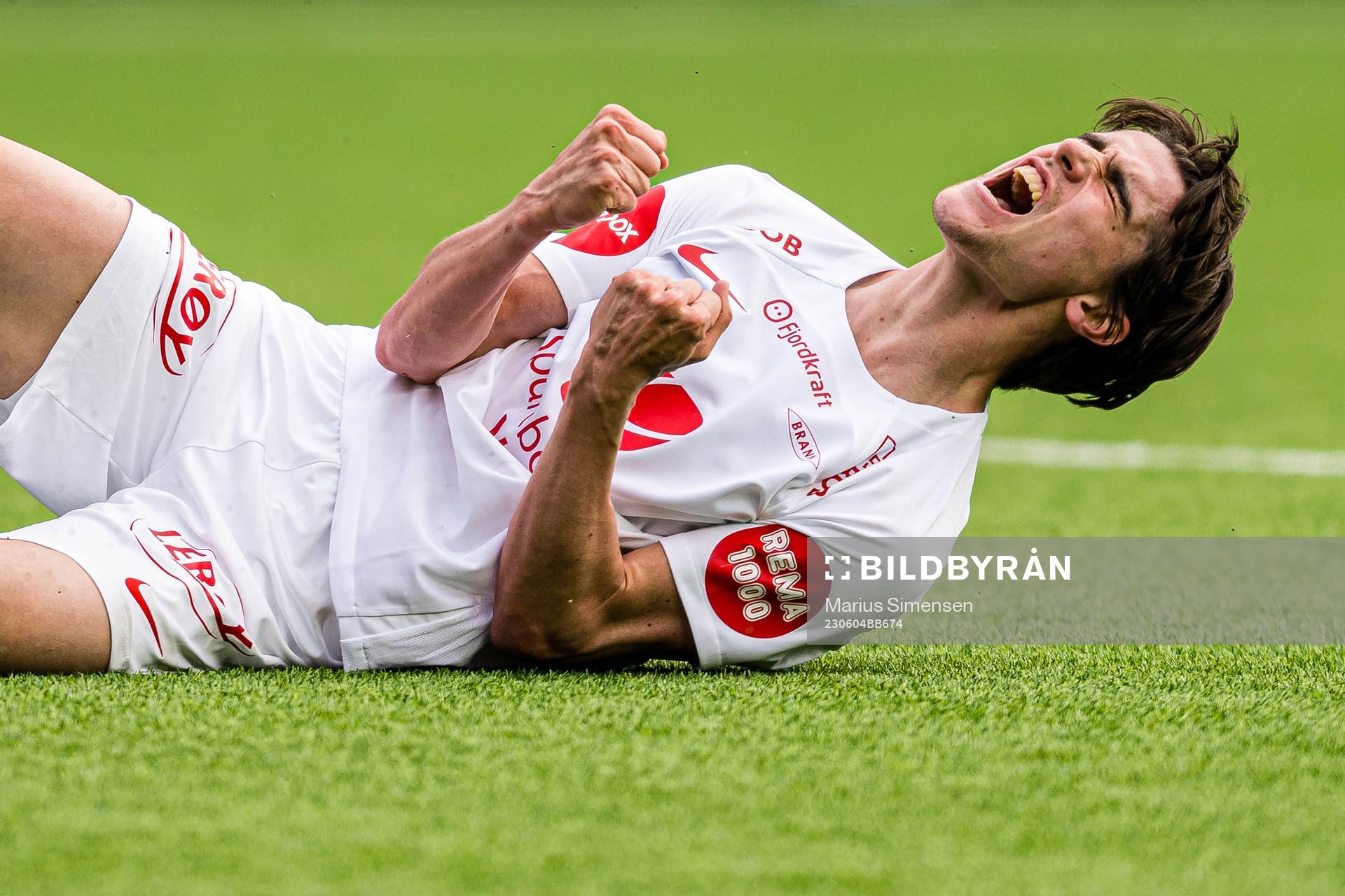 Ulrik Mathisen of Brann celebrates