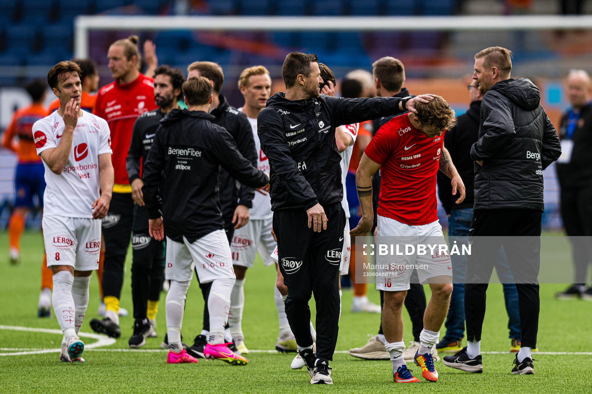 Eirik Horneland, head coach of Brann, and Ole Didrik
