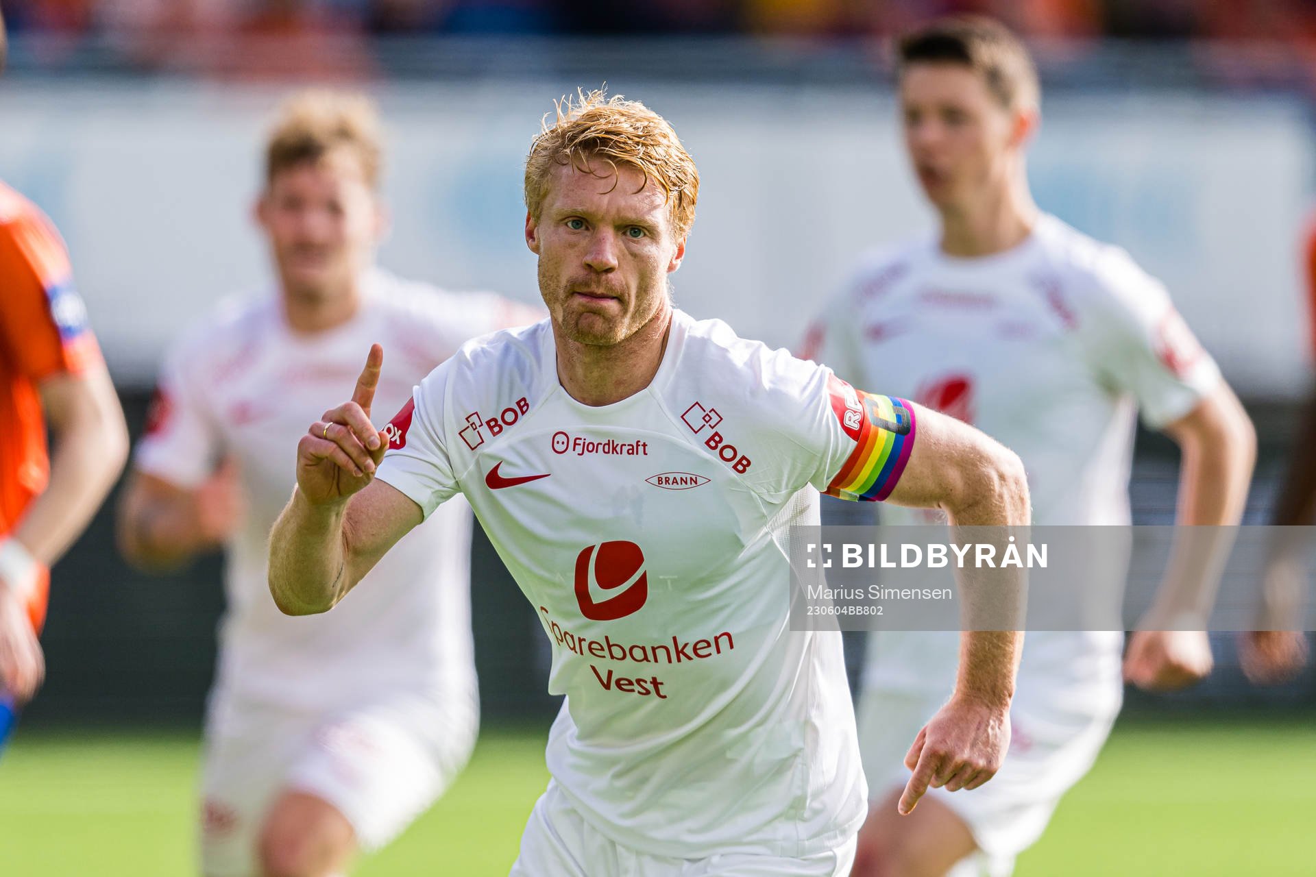 Sivert Heltne Nilsen of Brann celebrates
