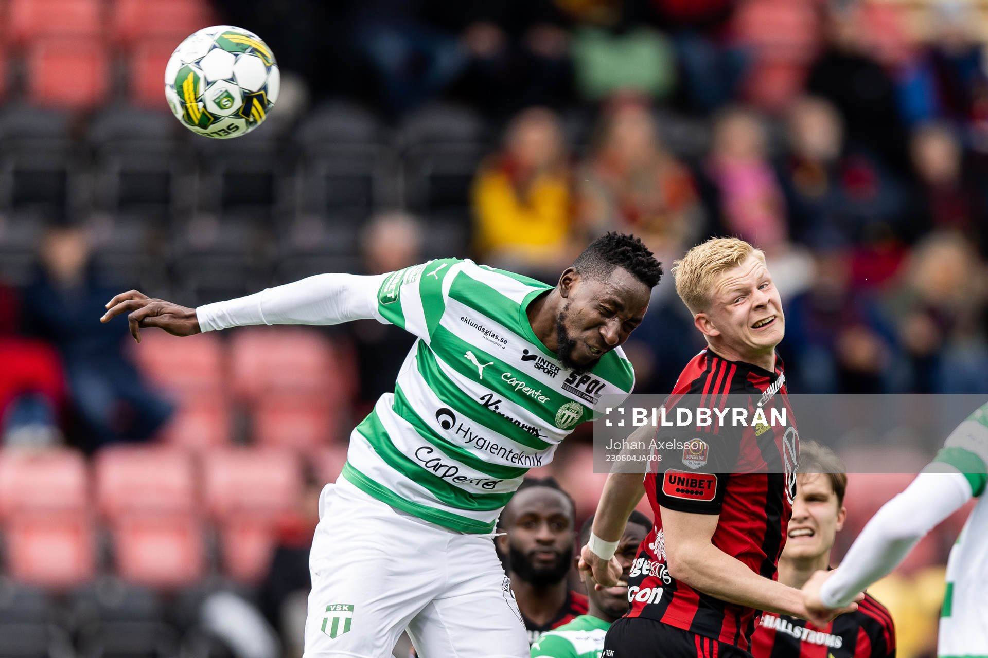 Västerås SKs Frederic Nsabiyumva och Östersunds Malcolm