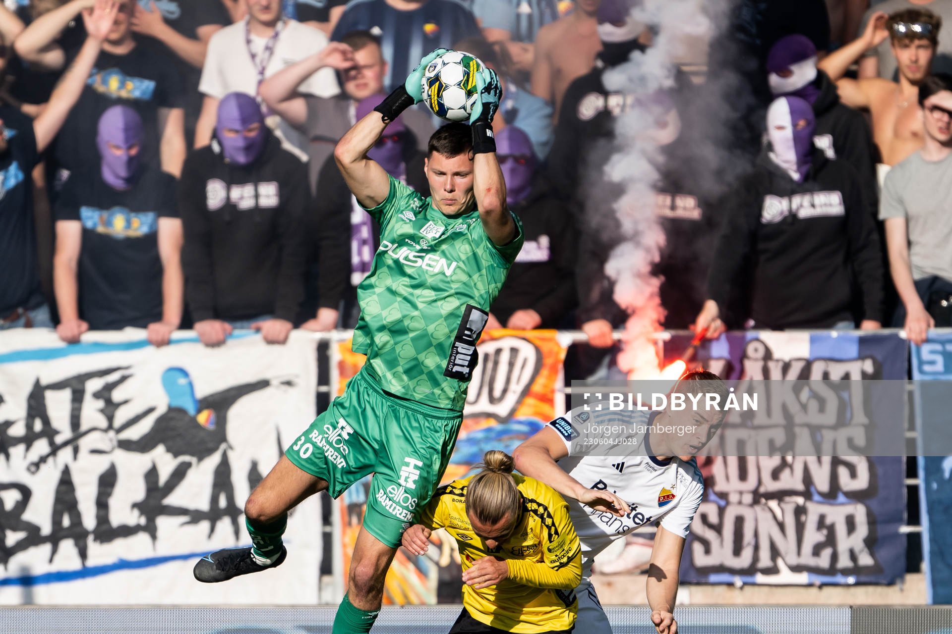 Elfsborgs målvakt Hakon Valdimarsson och Niklas Hult