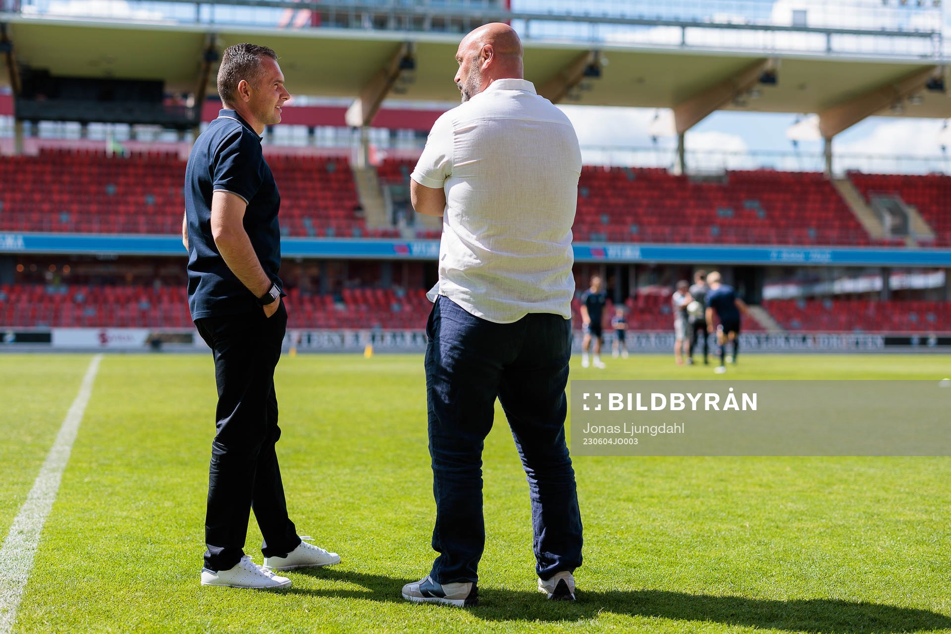 Östers tränare Srdjan Tufegdzic och Utsiktens manager