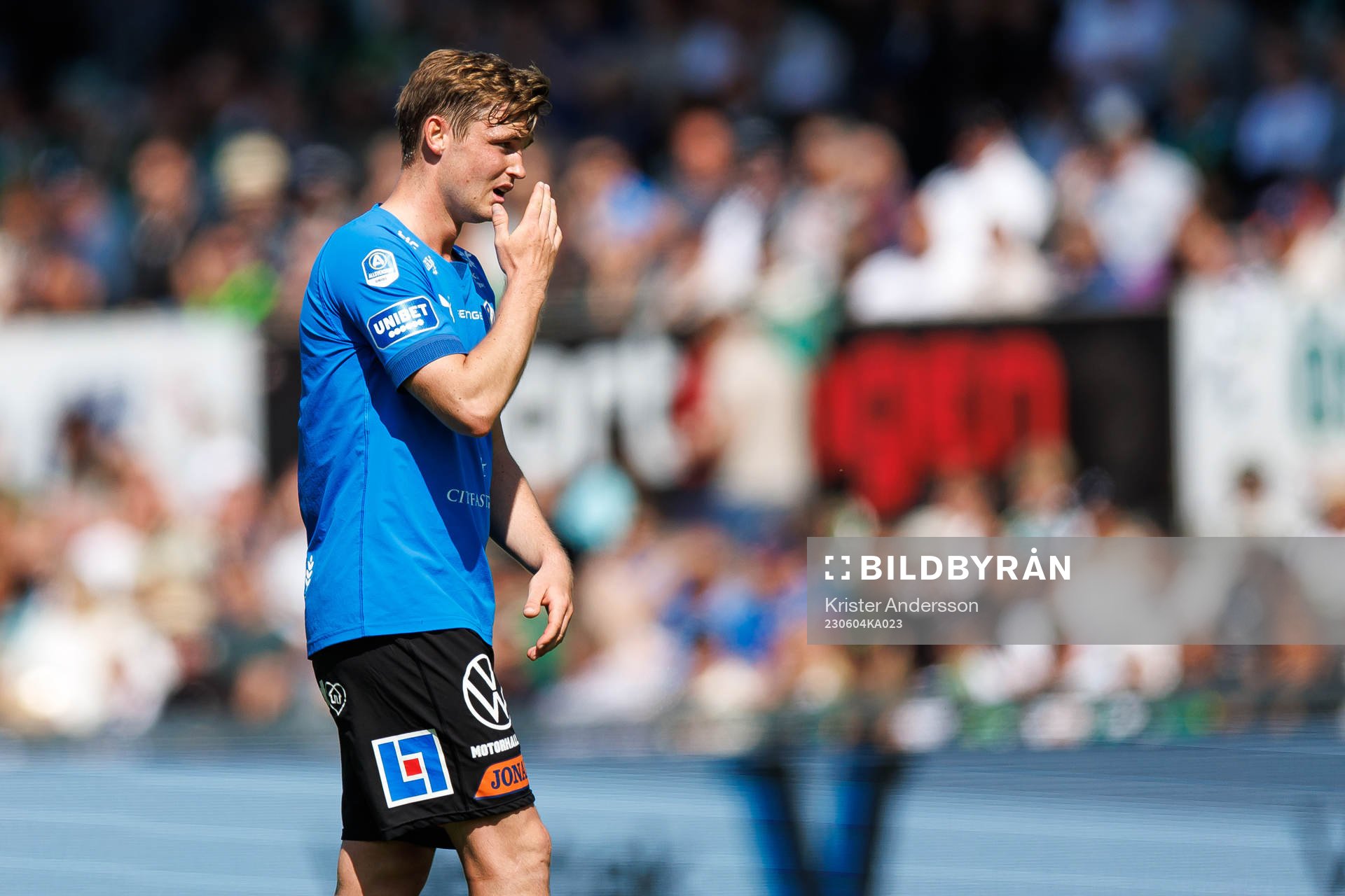 Halmstads Jonathan Svedberg deppar